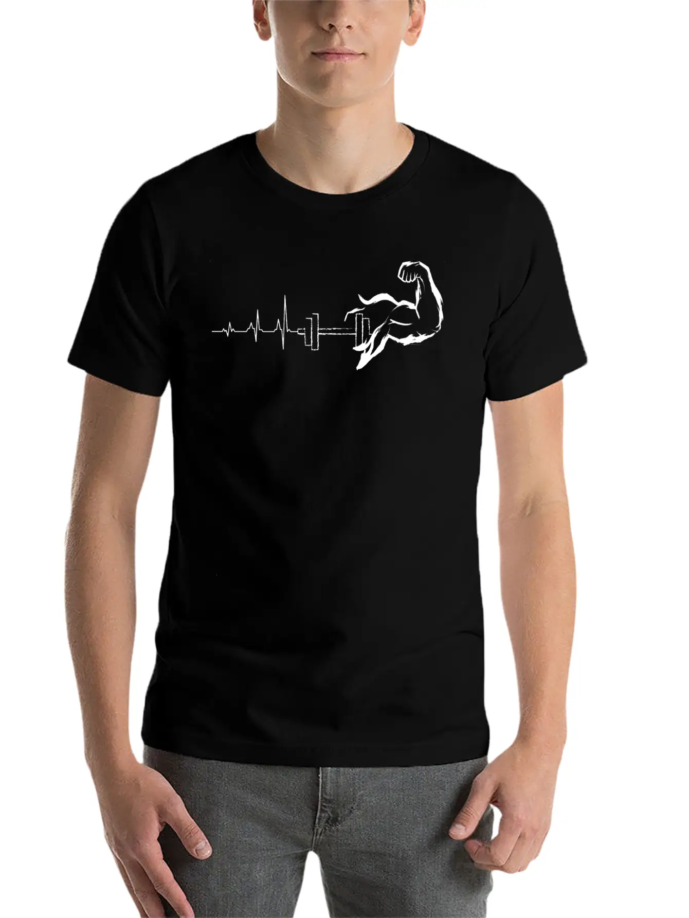 Heartbeat Gym Relaxed Everyday Tee – Lightweight And Durable Cotton