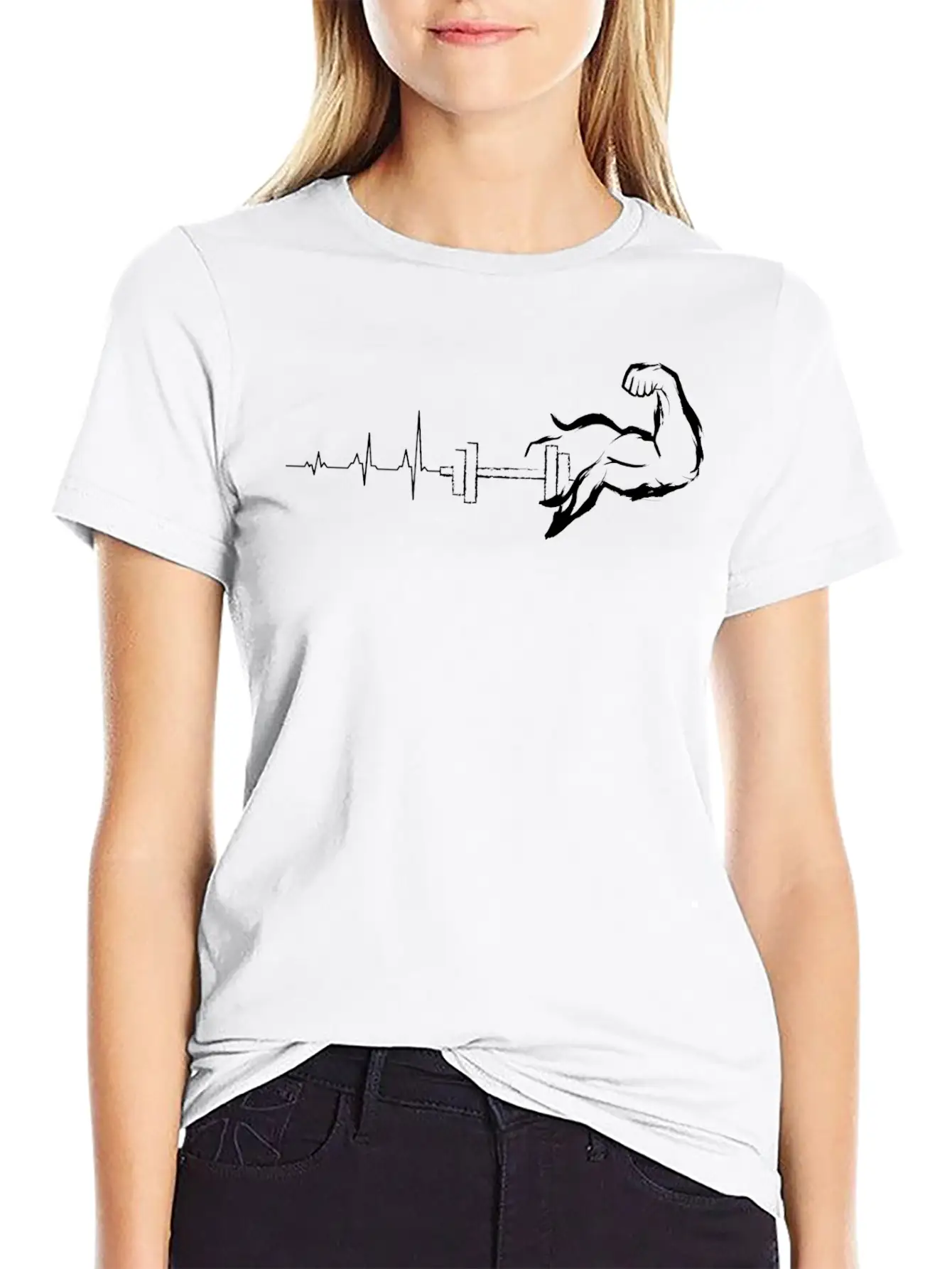 Heartbeat Gym Relaxed Everyday Tee – Lightweight And Durable Cotton