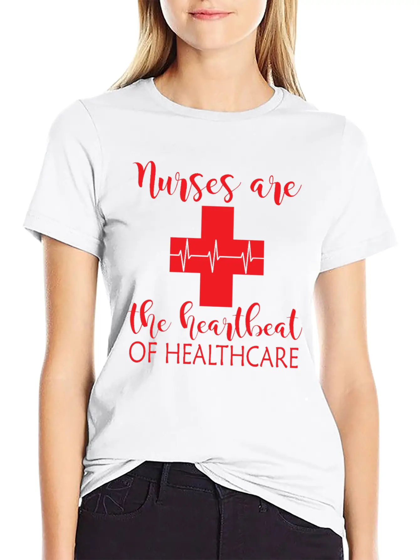 Heartbeat Of Healthcare Unisex Short Sleeve Soft Cotton T-Shirt – Casual Everyday Wear