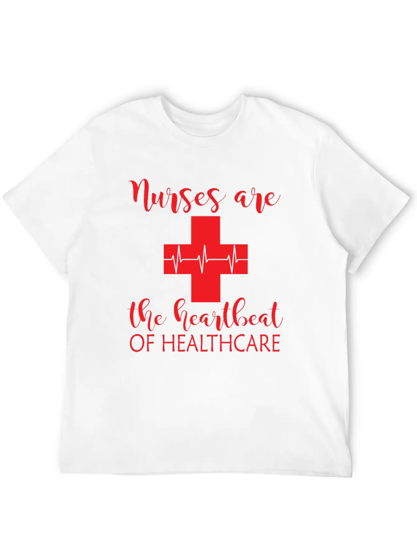 Heartbeat Of Healthcare Unisex Short Sleeve Soft Cotton T-Shirt – Casual Everyday Wear