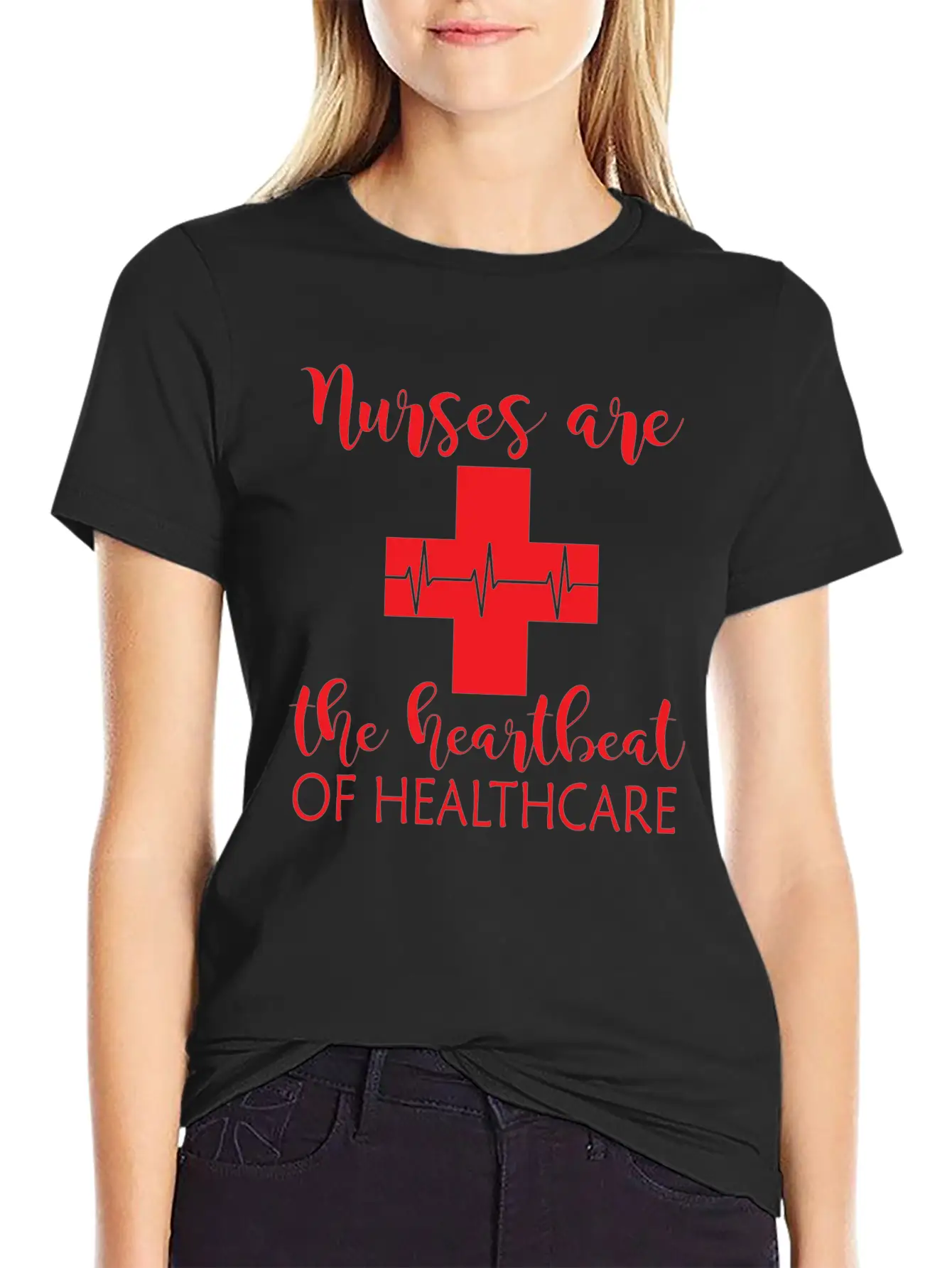 Heartbeat Of Healthcare Unisex Short Sleeve Soft Cotton T-Shirt – Casual Everyday Wear