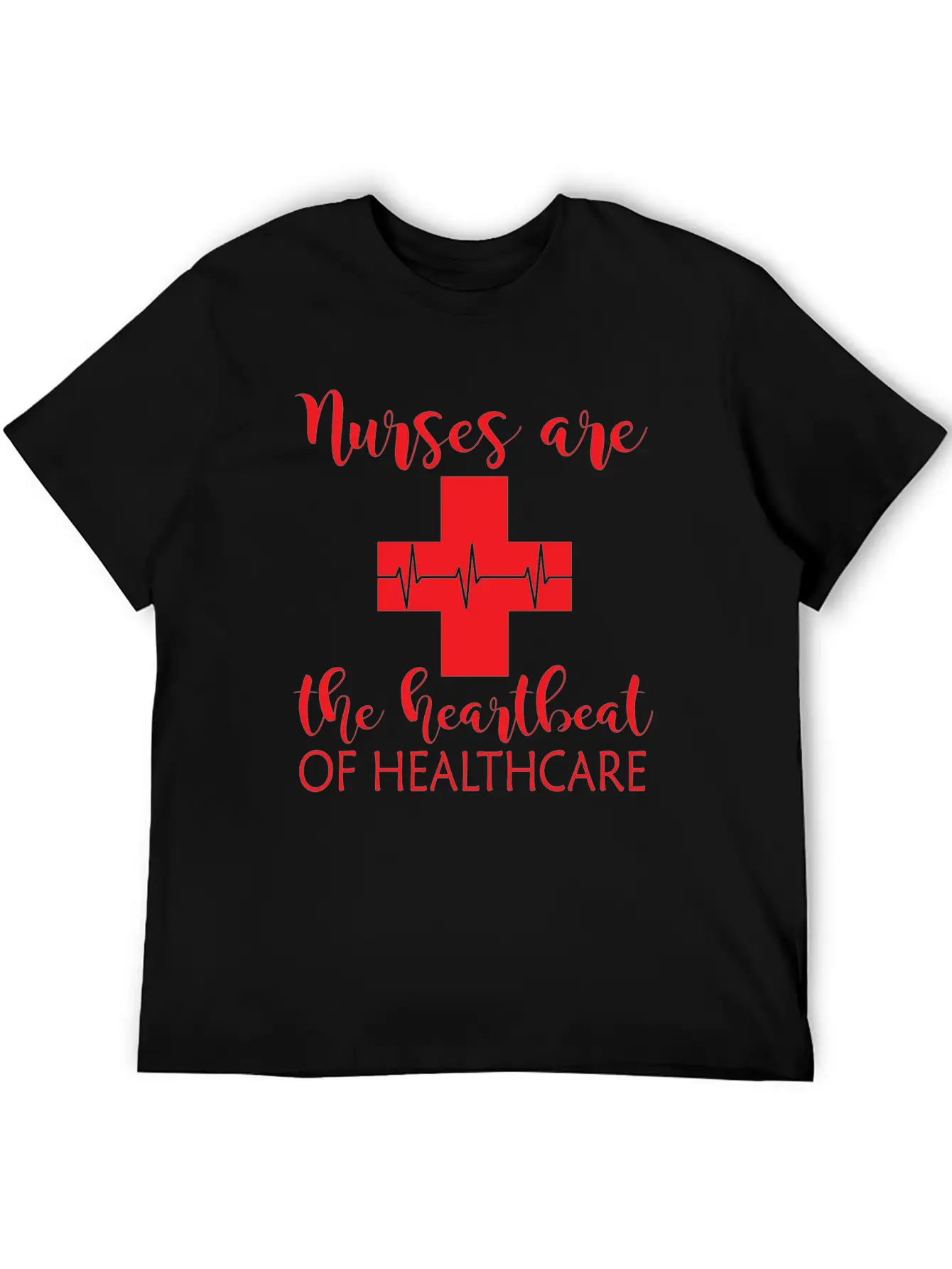 Heartbeat Of Healthcare Unisex Short Sleeve Soft Cotton T-Shirt – Casual Everyday Wear
