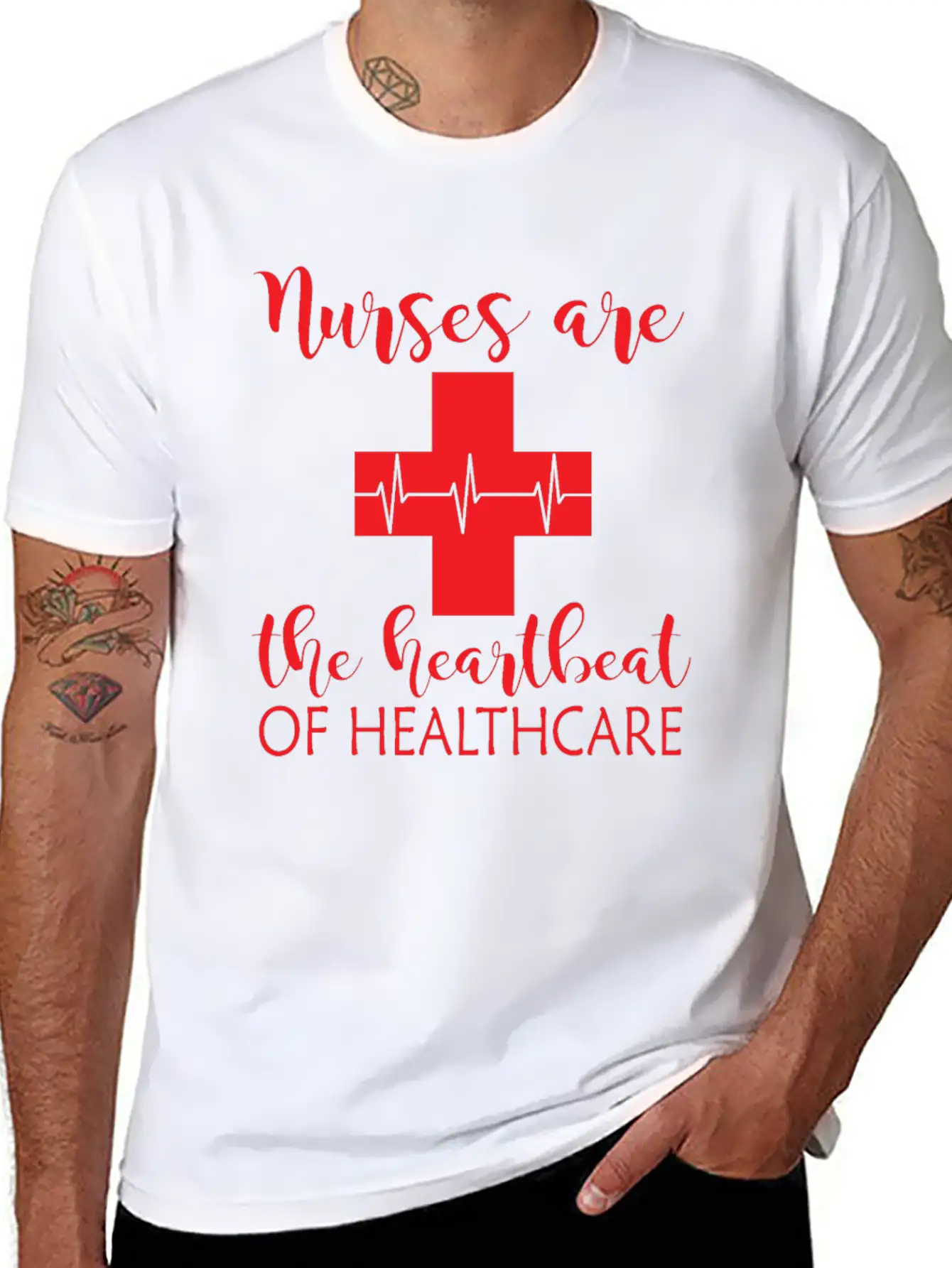 Heartbeat Of Healthcare Unisex Short Sleeve Soft Cotton T-Shirt – Casual Everyday Wear