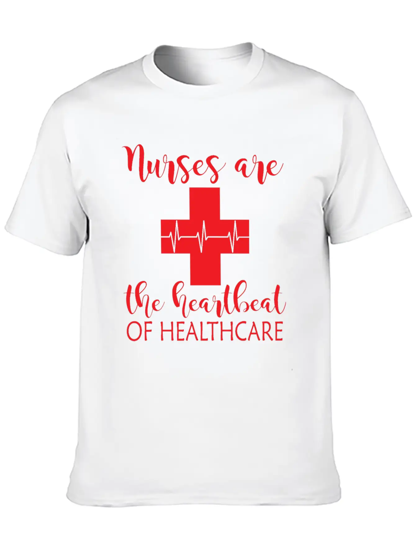 Heartbeat Of Healthcare Unisex Short Sleeve Soft Cotton T-Shirt – Casual Everyday Wear