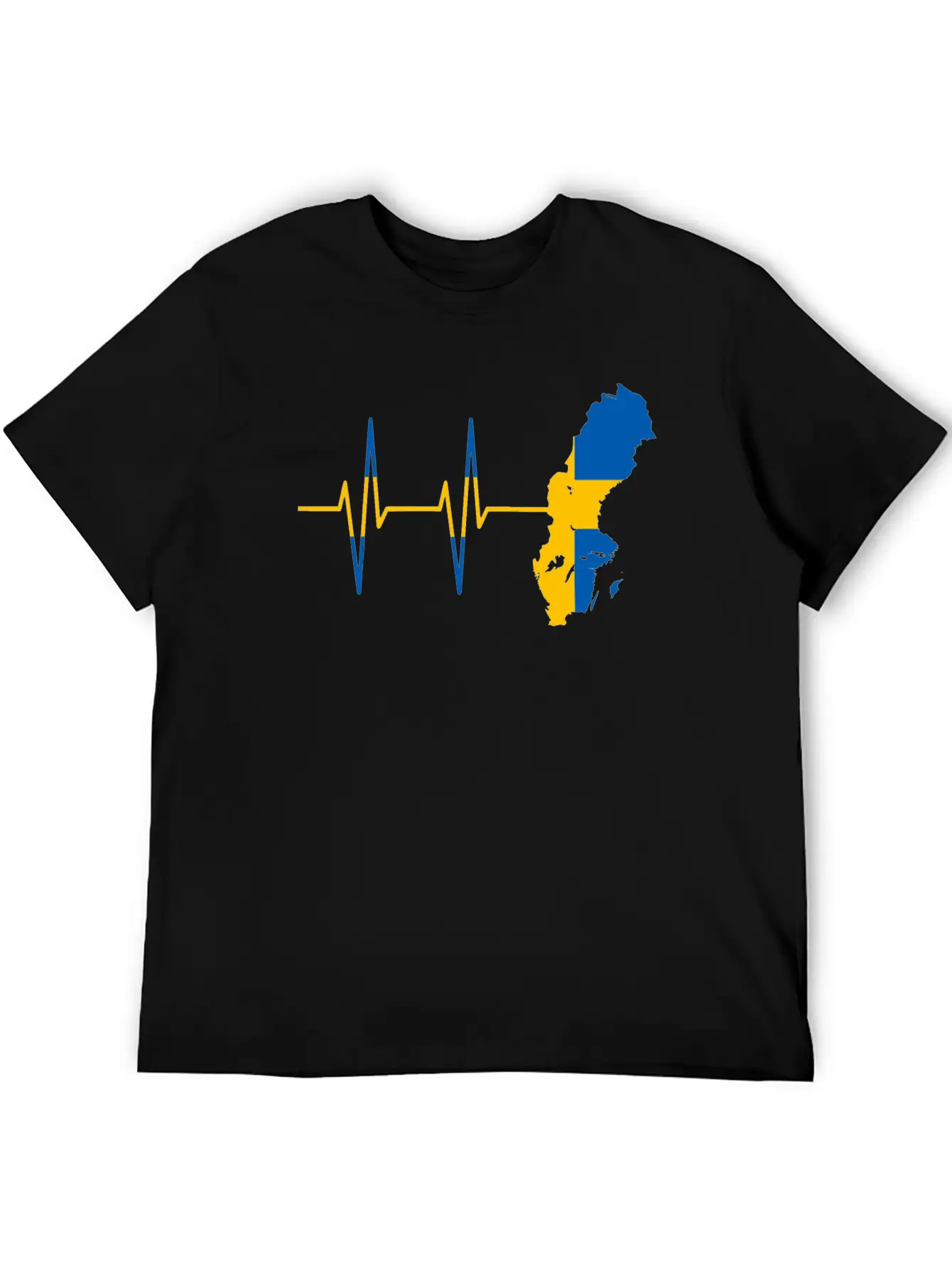Heartbeat Sweden- Pulse, Swedish, Gift Timeless Short Sleeve Tee – Comfy And Minimalist Design