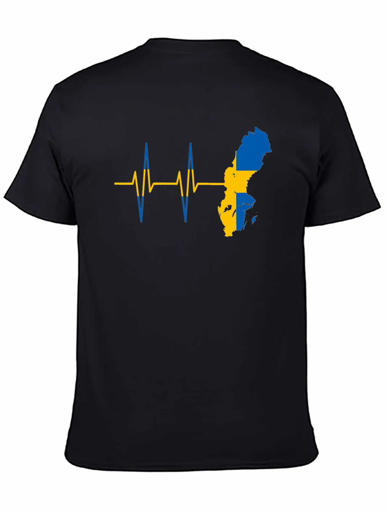 Heartbeat Sweden- Pulse, Swedish, Gift Timeless Short Sleeve Tee – Comfy And Minimalist Design