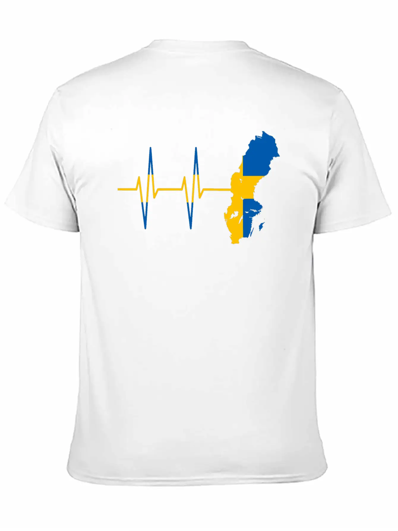 Heartbeat Sweden- Pulse, Swedish, Gift Timeless Short Sleeve Tee – Comfy And Minimalist Design
