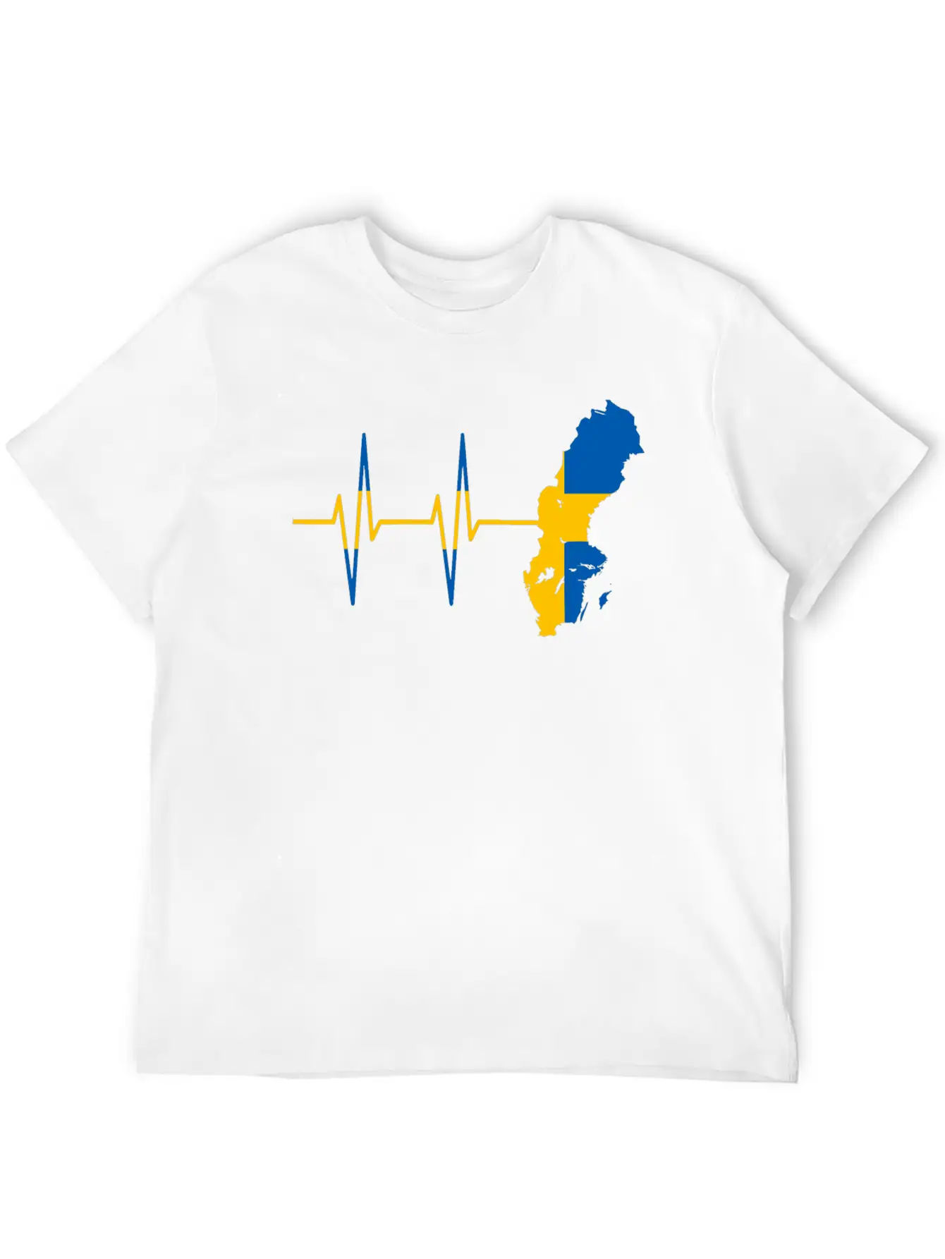 Heartbeat Sweden- Pulse, Swedish, Gift Timeless Short Sleeve Tee – Comfy And Minimalist Design