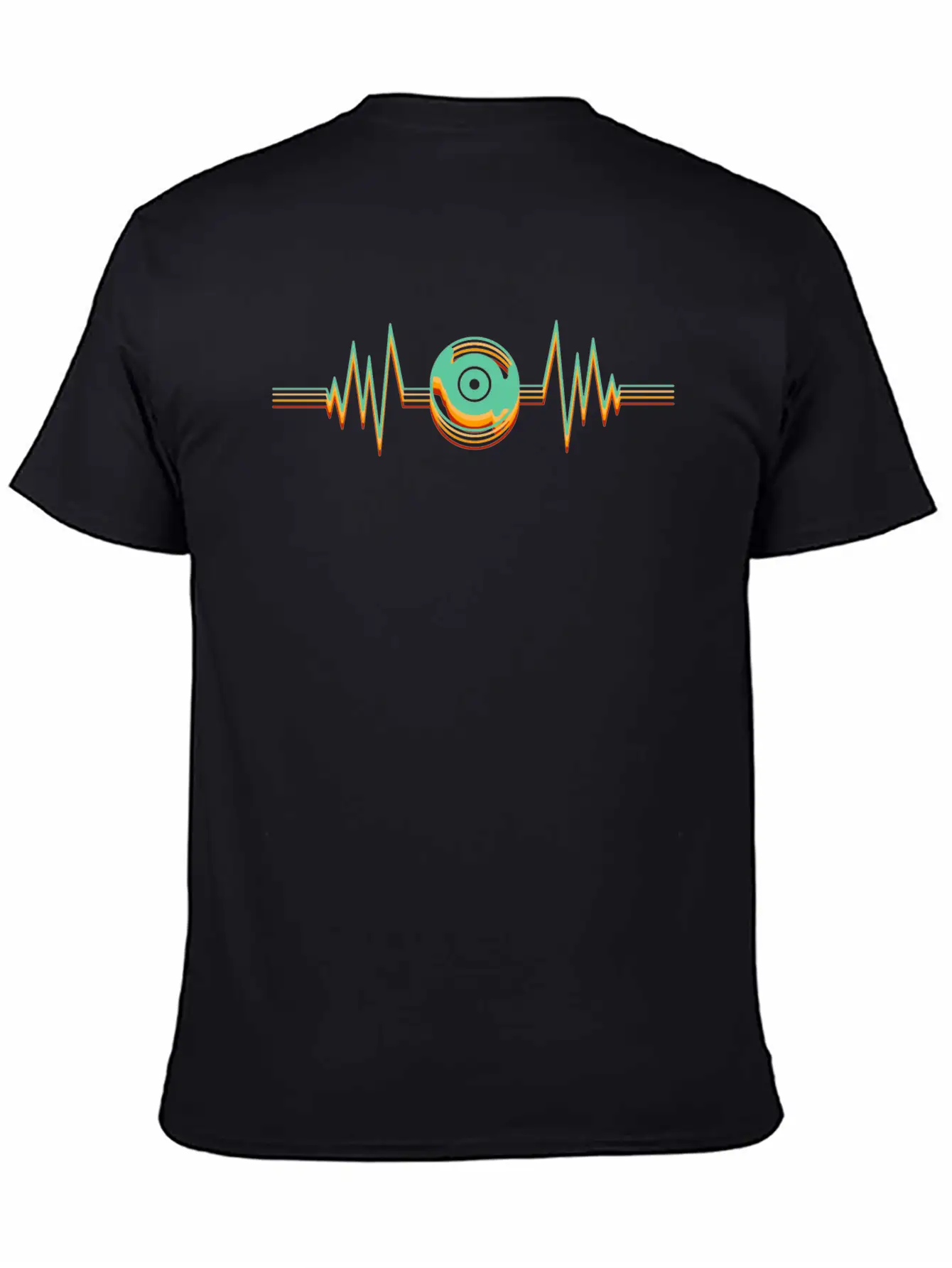 Heartbeat Vinyl Disk Music Songs Remix Tape Essential Unisex Summer Tee – Soft Cotton Casual Fit