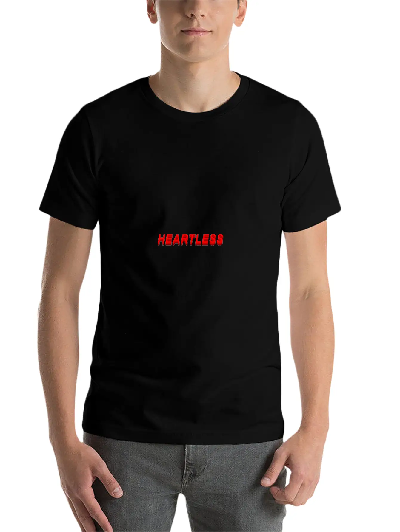 Heartless Aesthetic Grunge E Girl Eboy Teen Girls Unisex Short Sleeve Soft Cotton T-Shirt – Casual Everyday Wear