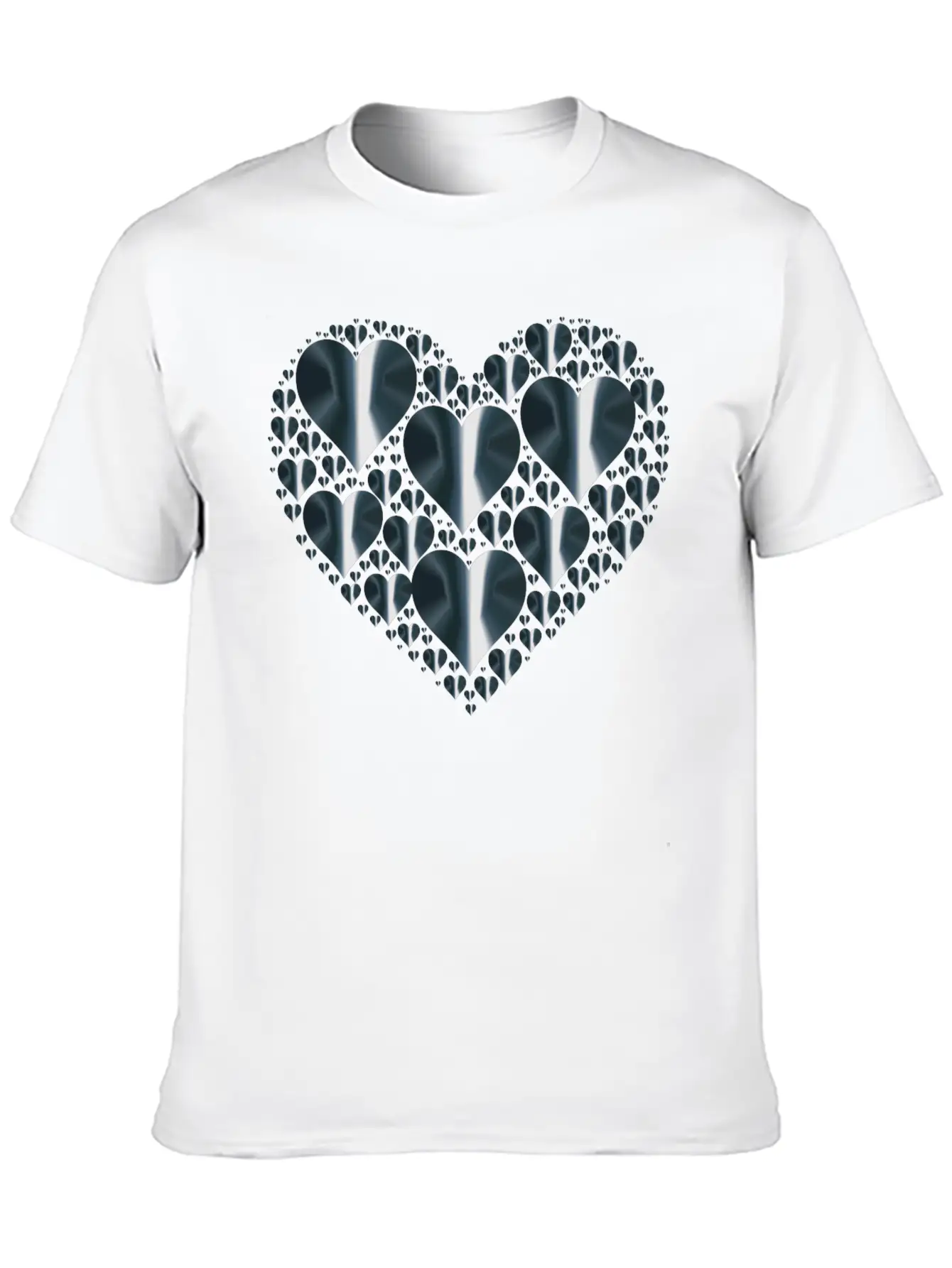 Hearts In Heart Rejuvenated 9 No Background Comfortable Minimalist Graphic Tee – Summer Style Essential