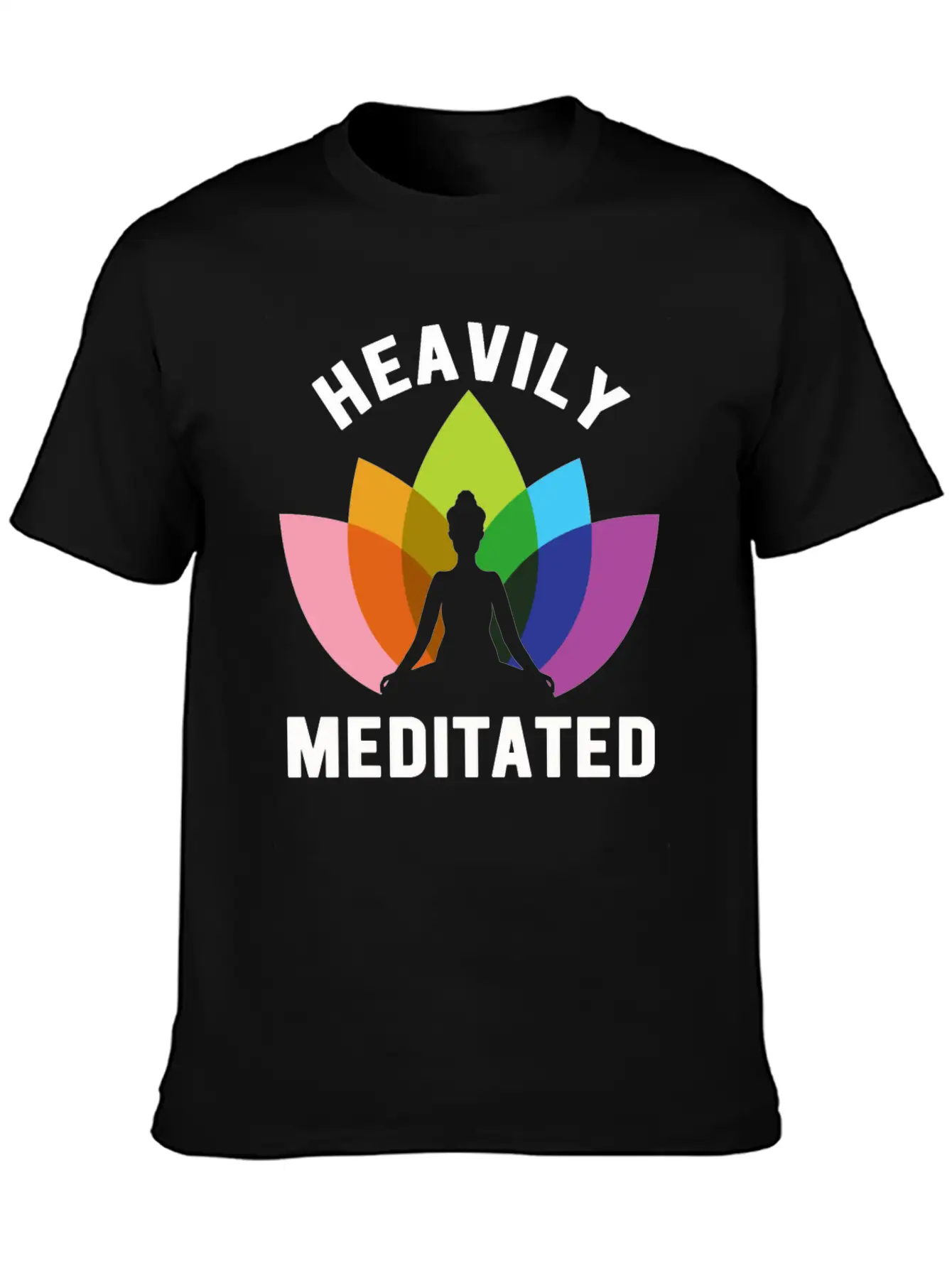 Heavily Meditated Unisex Short Sleeve Soft Cotton T-Shirt – Casual Everyday Wear