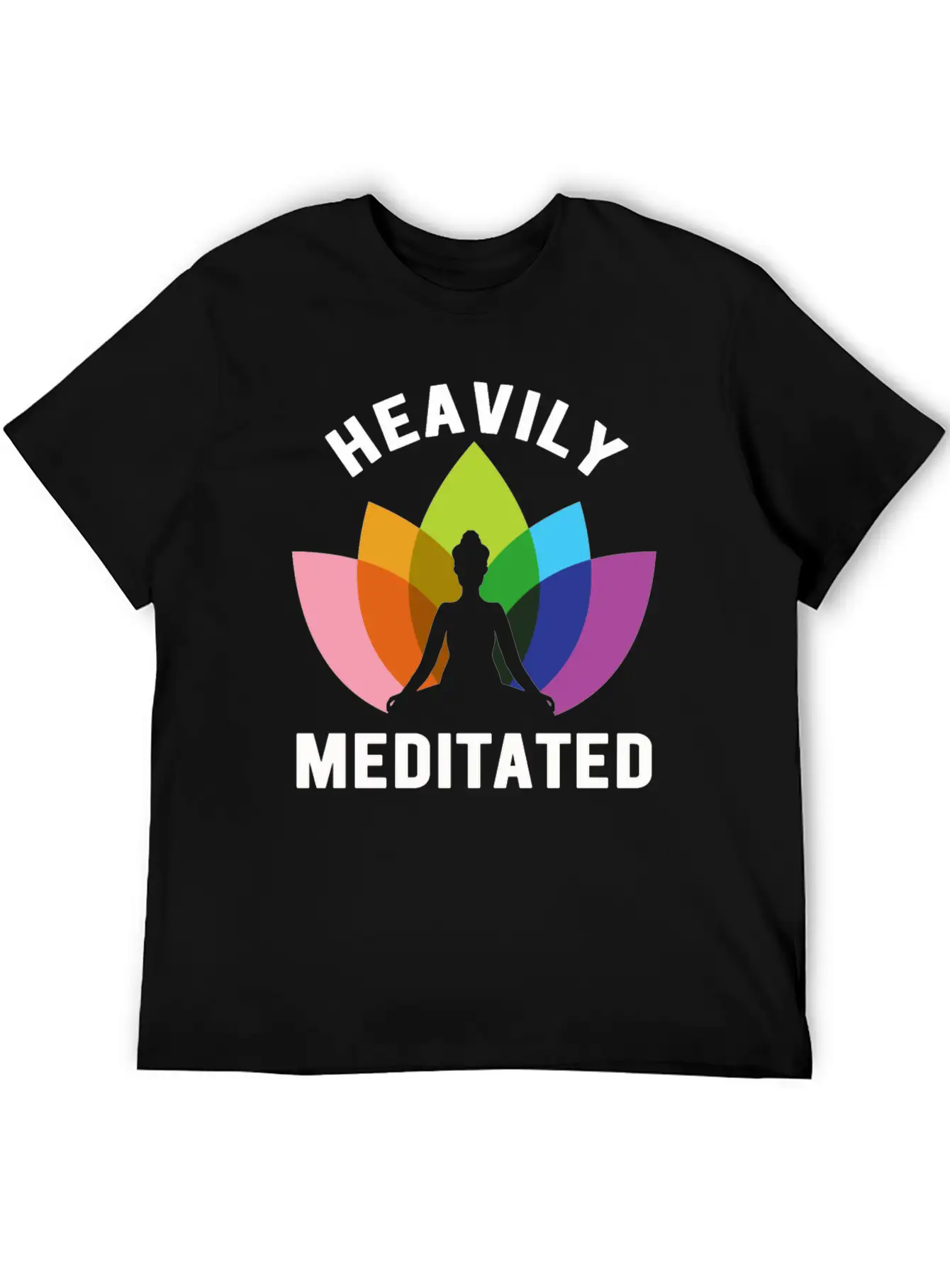 Heavily Meditated Unisex Short Sleeve Soft Cotton T-Shirt – Casual Everyday Wear