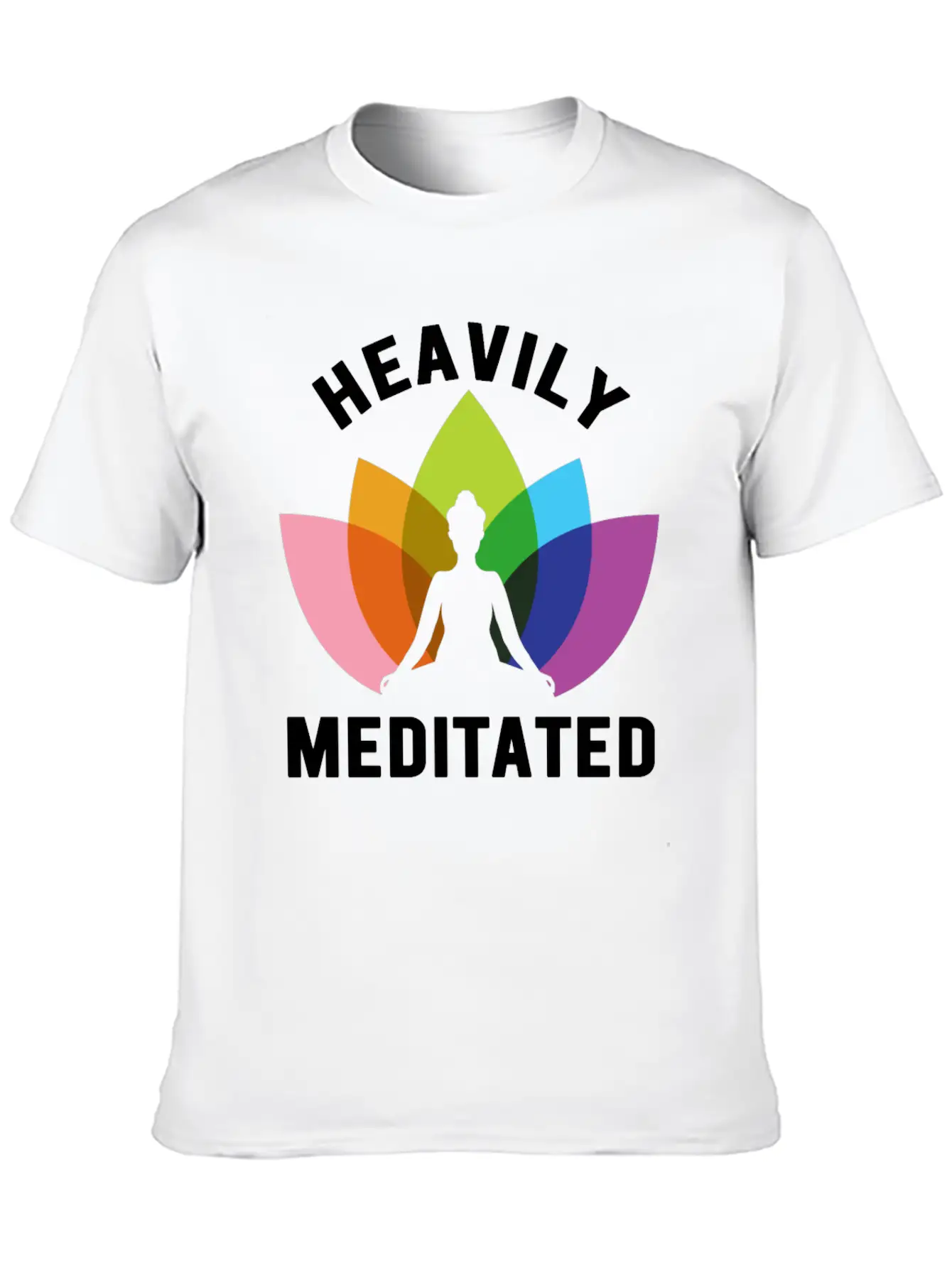 Heavily Meditated Unisex Short Sleeve Soft Cotton T-Shirt – Casual Everyday Wear