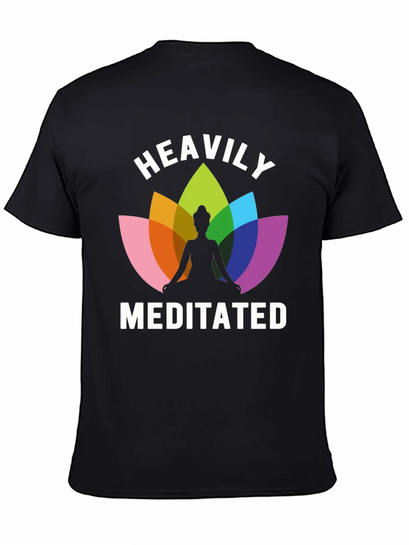 Heavily Meditated Unisex Short Sleeve Soft Cotton T-Shirt – Casual Everyday Wear