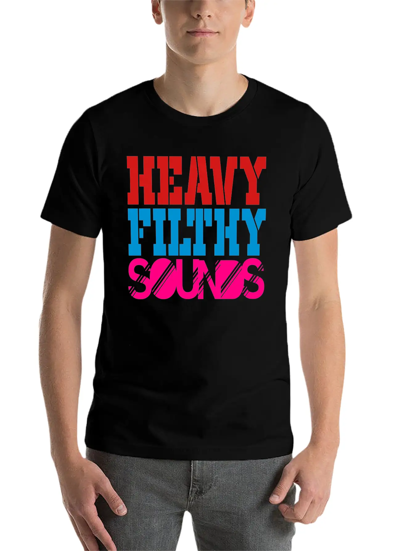 Heavy Filthy Sounds Comfortable Minimalist Graphic Tee – Summer Style Essential