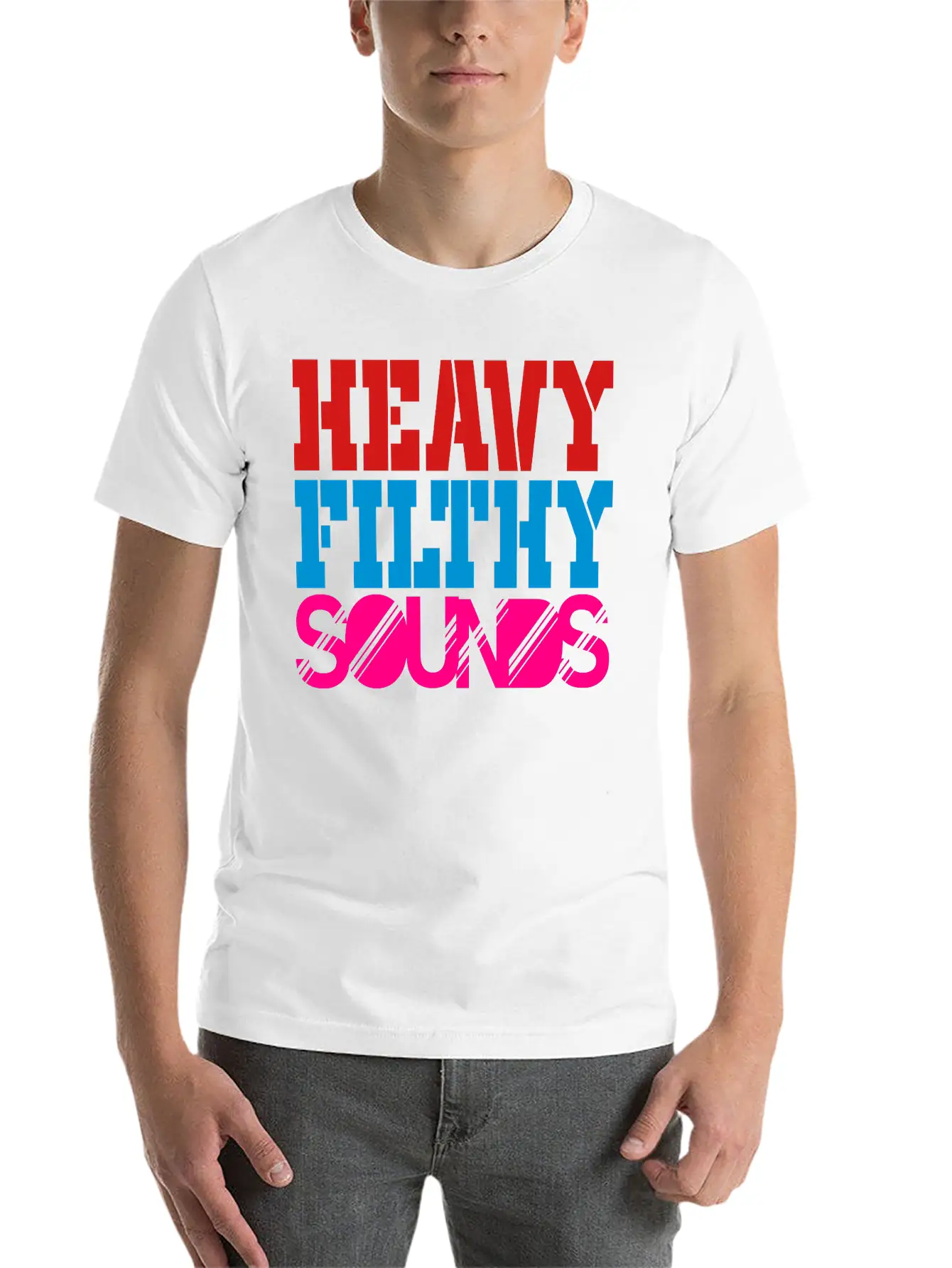 Heavy Filthy Sounds Comfortable Minimalist Graphic Tee – Summer Style Essential