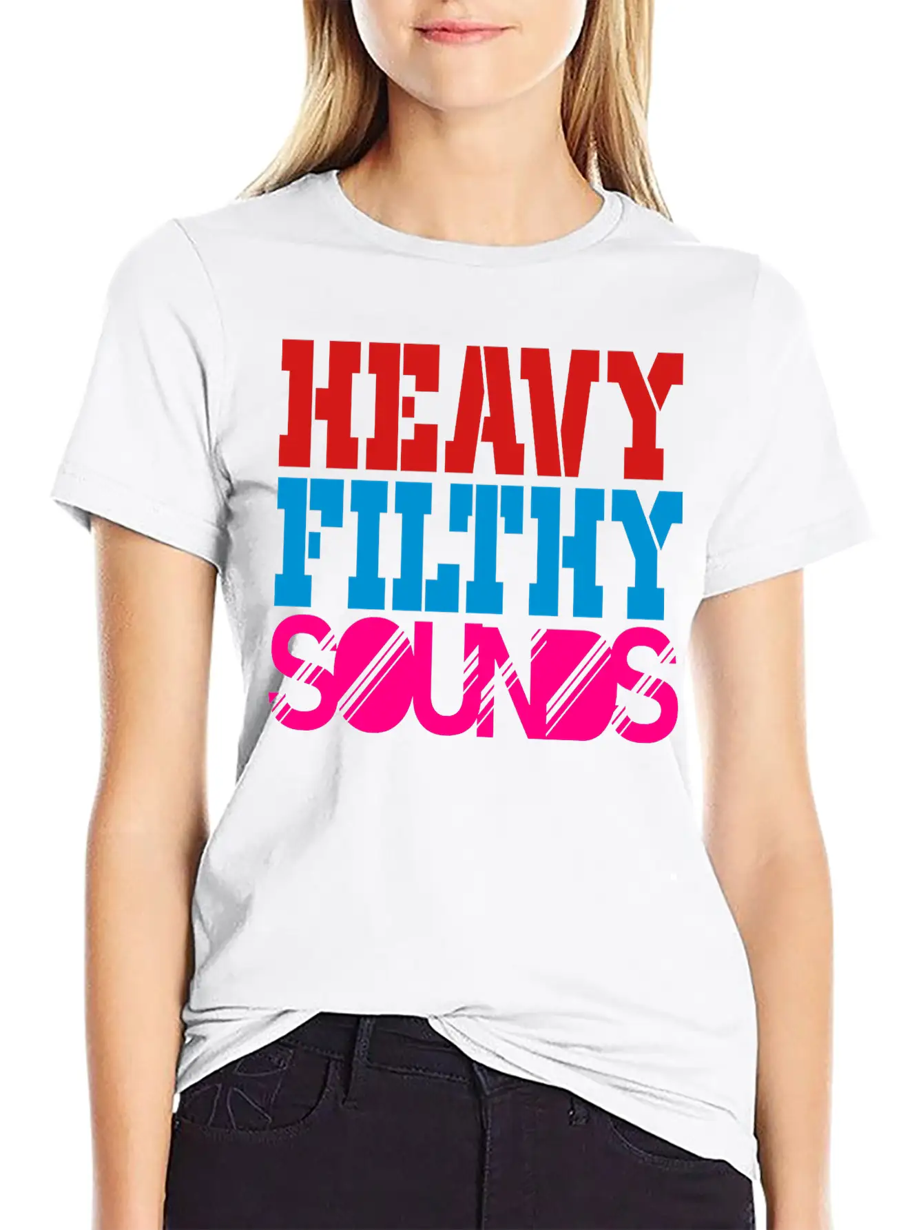 Heavy Filthy Sounds Comfortable Minimalist Graphic Tee – Summer Style Essential