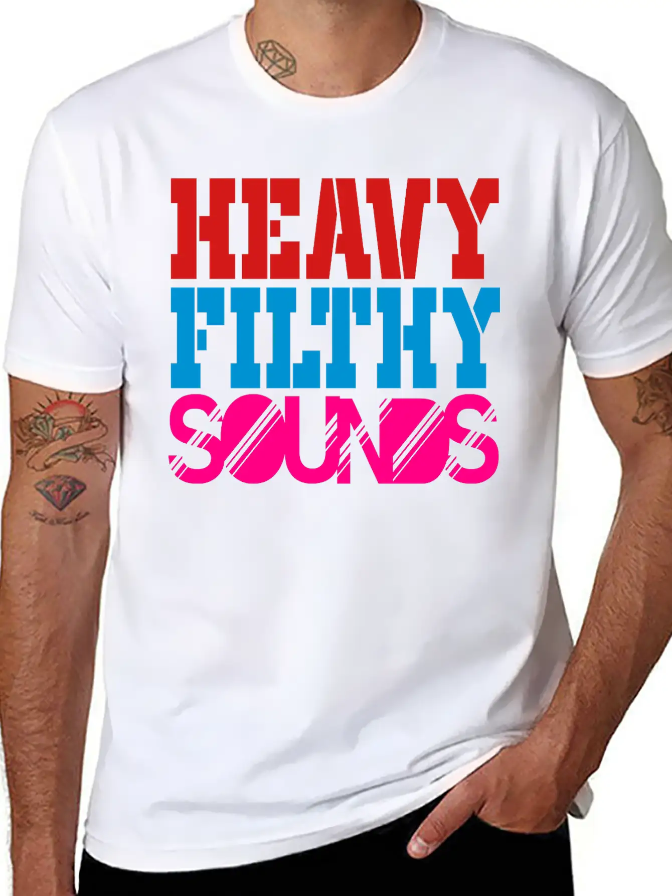 Heavy Filthy Sounds Comfortable Minimalist Graphic Tee – Summer Style Essential