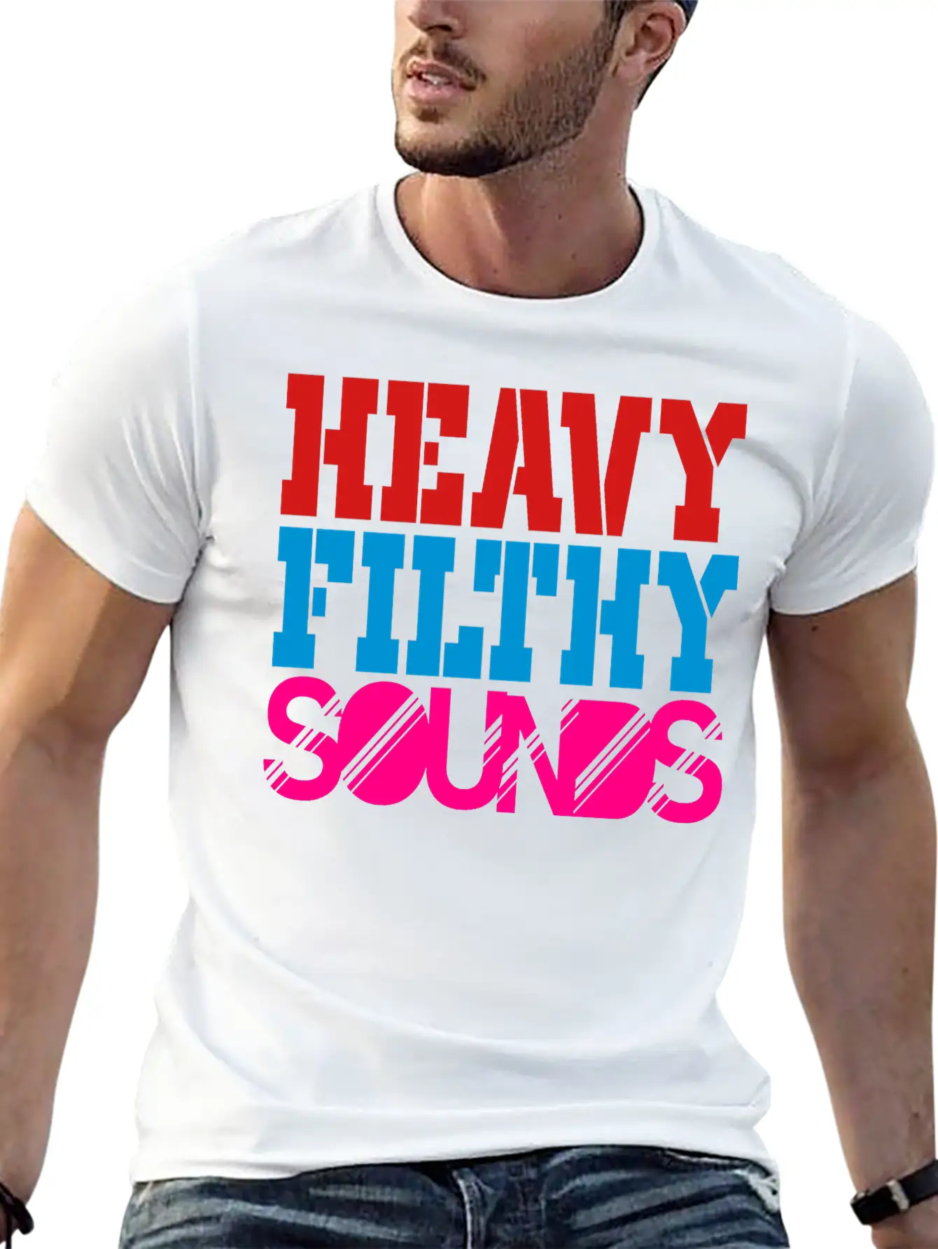 Heavy Filthy Sounds Comfortable Minimalist Graphic Tee – Summer Style Essential
