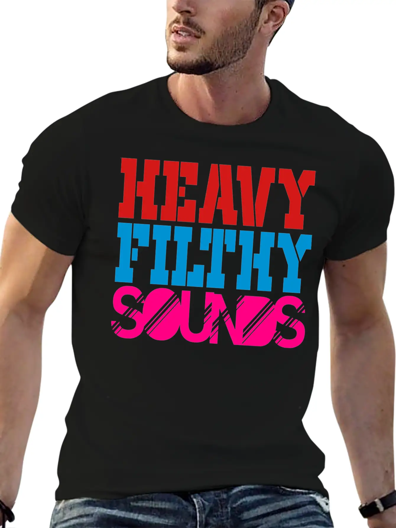 Heavy Filthy Sounds Comfortable Minimalist Graphic Tee – Summer Style Essential