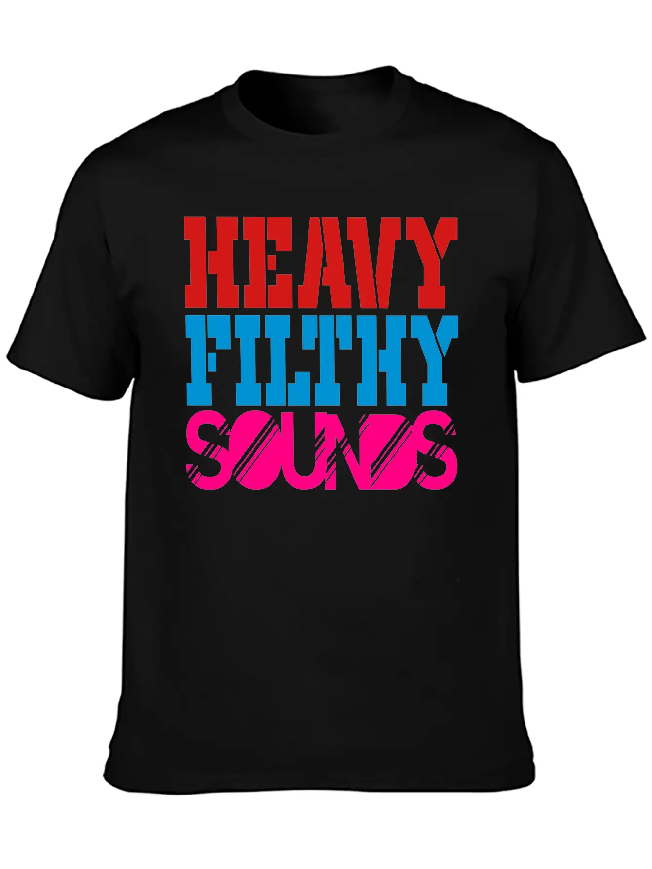 Heavy Filthy Sounds Comfortable Minimalist Graphic Tee – Summer Style Essential
