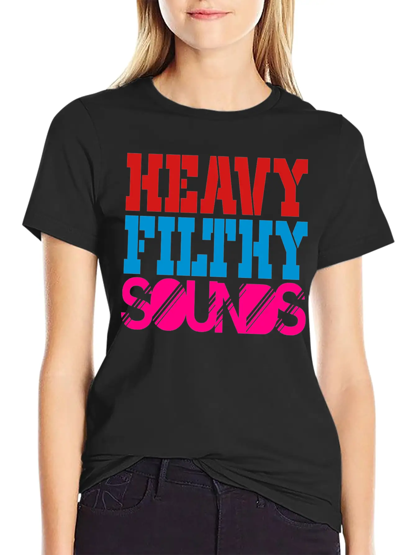 Heavy Filthy Sounds Comfortable Minimalist Graphic Tee – Summer Style Essential