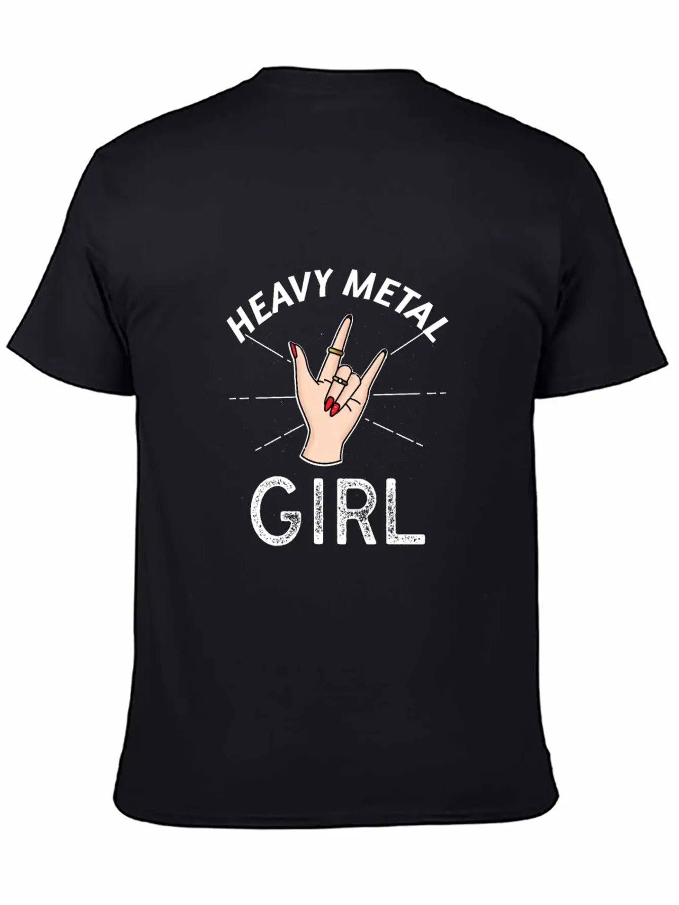Heavy Metal Girl Comfortable Minimalist Graphic Tee – Summer Style Essential
