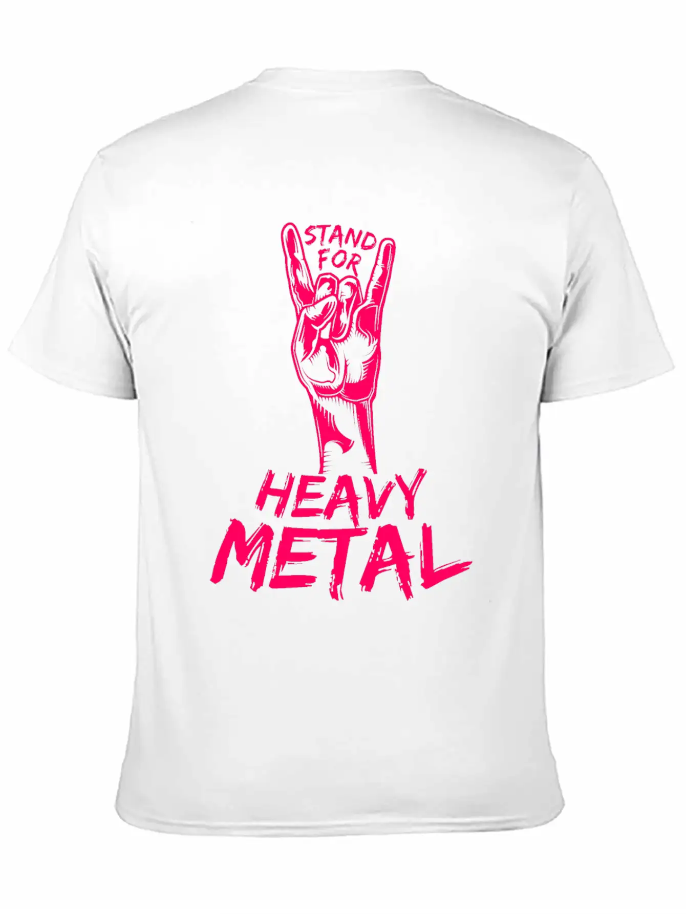 Heavy Metal Music Stand For Metal French Fries Stylish Everyday T-Shirt – Unisex Basic Cotton Tee