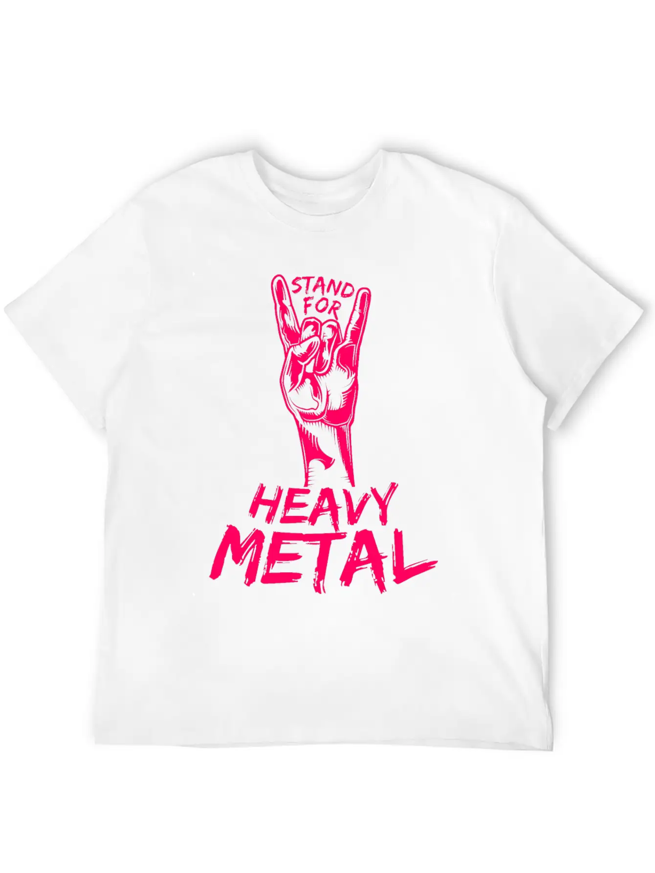 Heavy Metal Music Stand For Metal French Fries Stylish Everyday T-Shirt – Unisex Basic Cotton Tee