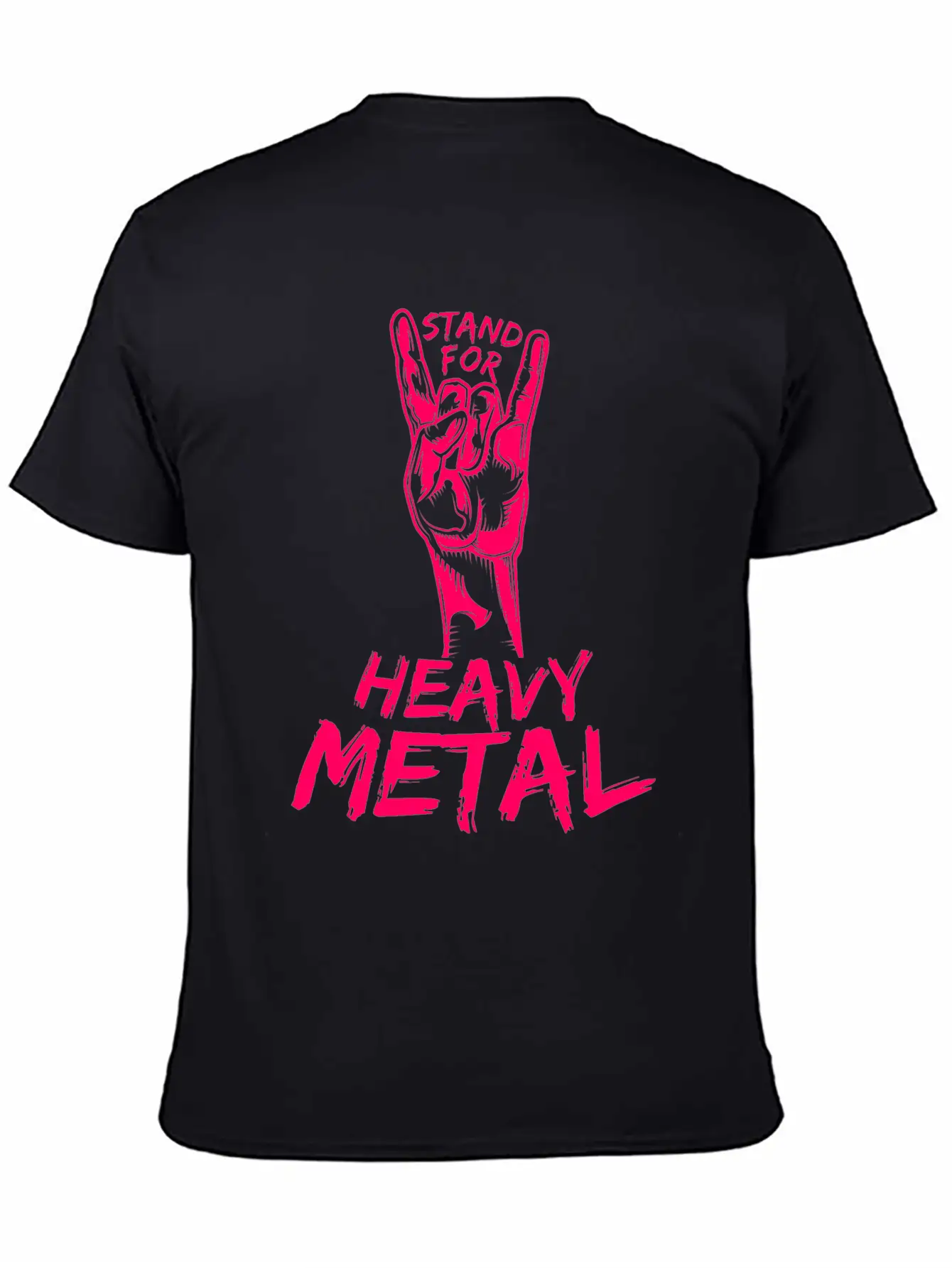 Heavy Metal Music Stand For Metal French Fries Stylish Everyday T-Shirt – Unisex Basic Cotton Tee