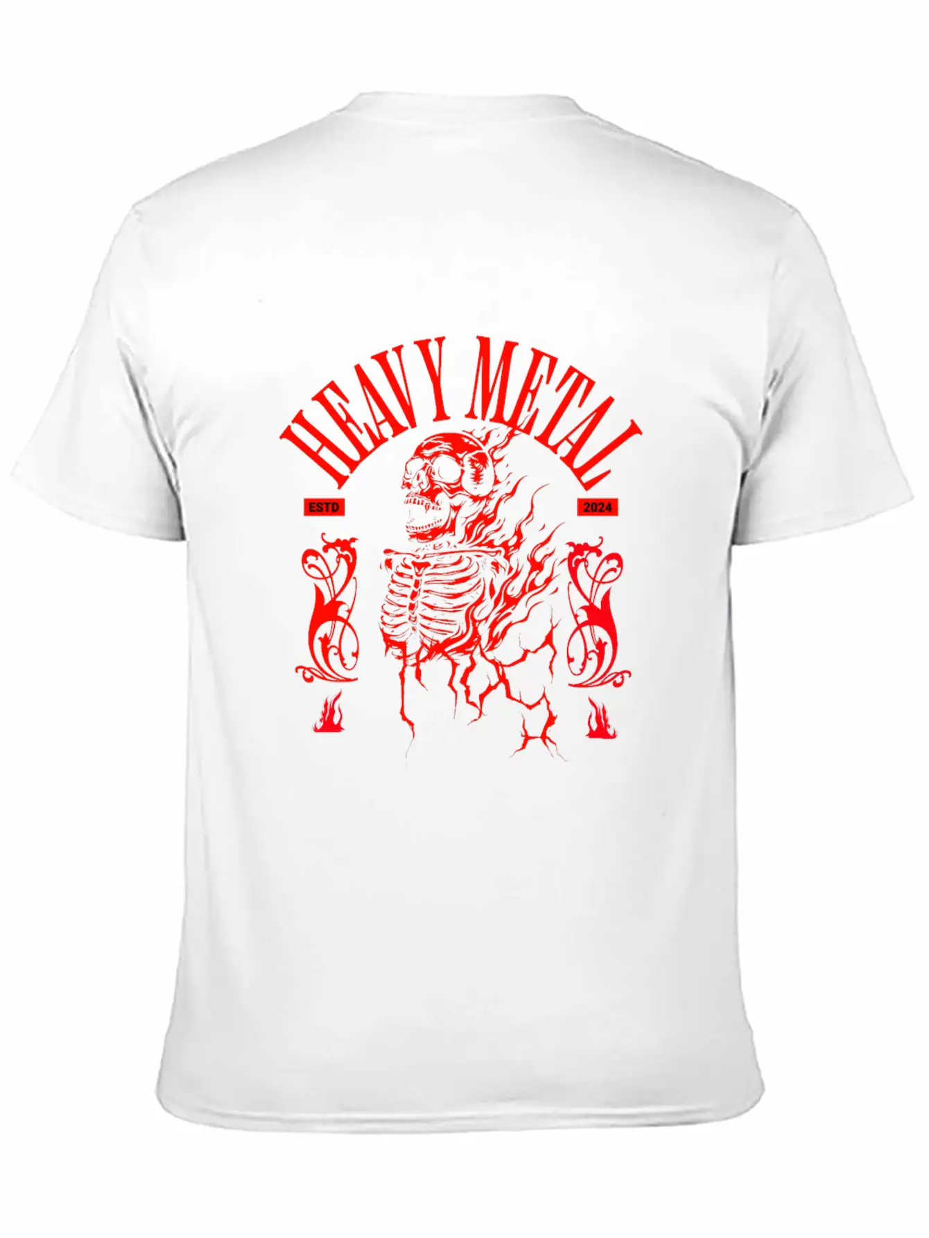 HEAVY METAL Unisex Short Sleeve Soft Cotton T-Shirt – Casual Everyday Wear