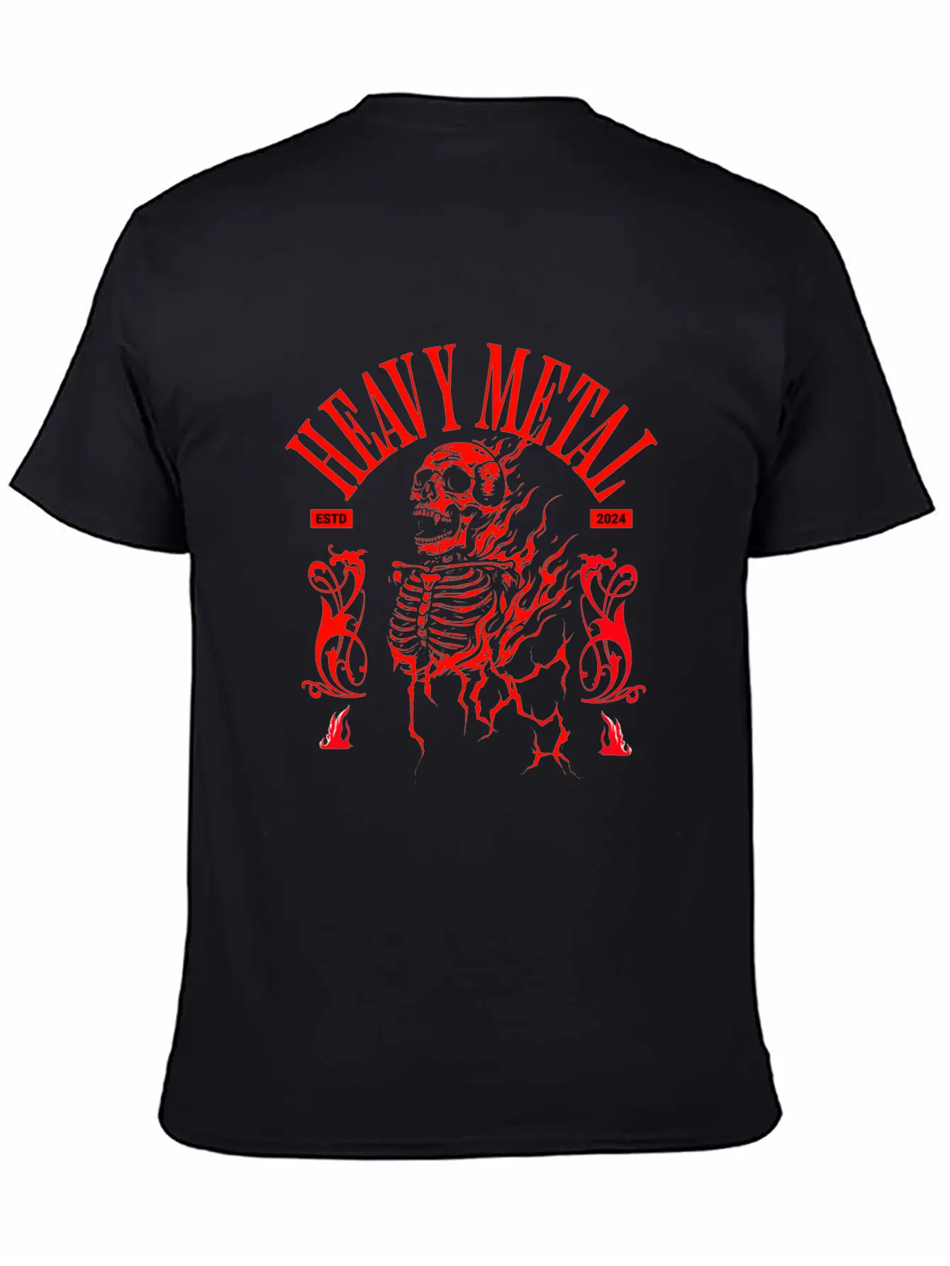 HEAVY METAL Unisex Short Sleeve Soft Cotton T-Shirt – Casual Everyday Wear