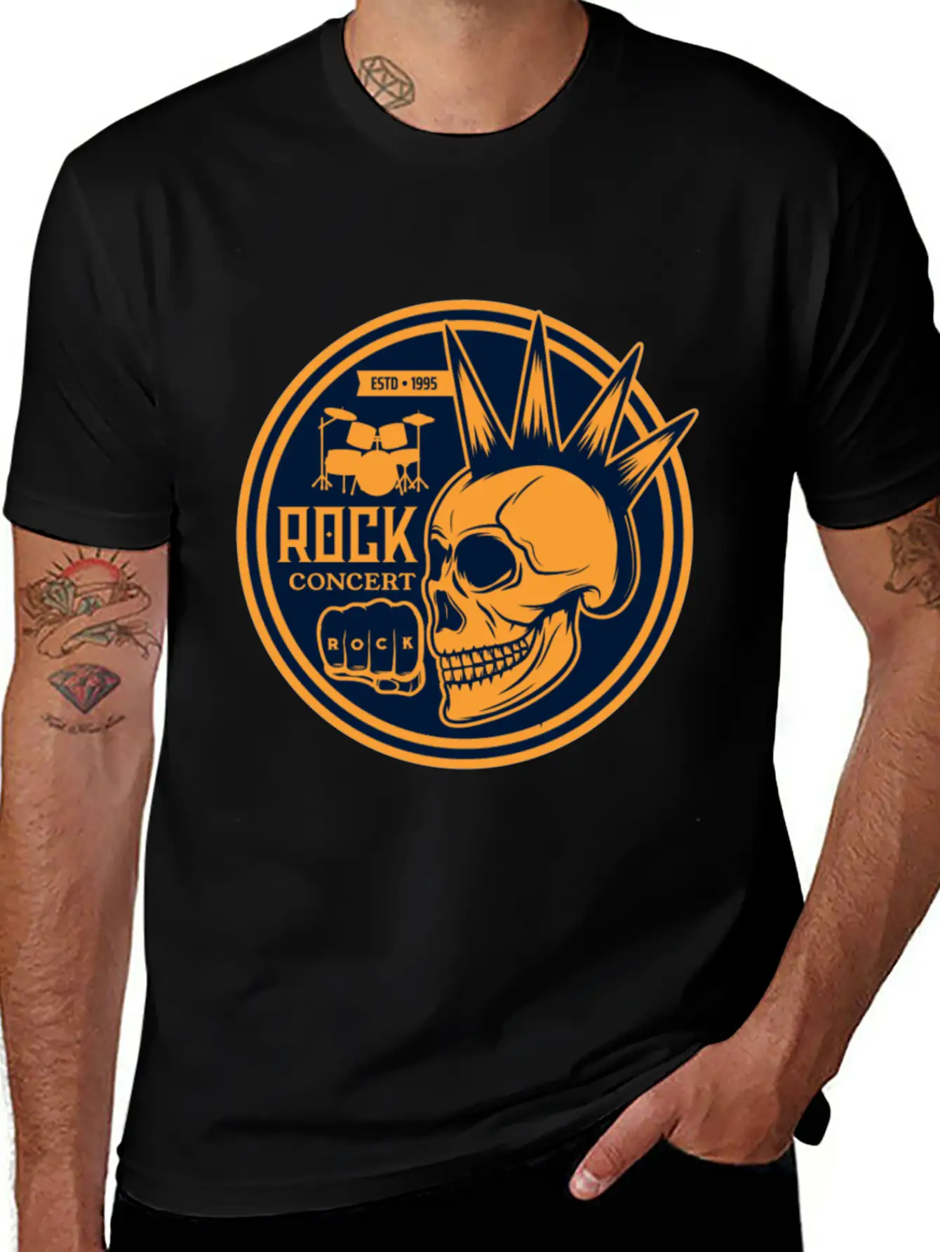 Heavy Rock And Punk Music Stylish Everyday T-Shirt – Unisex Basic Cotton Tee