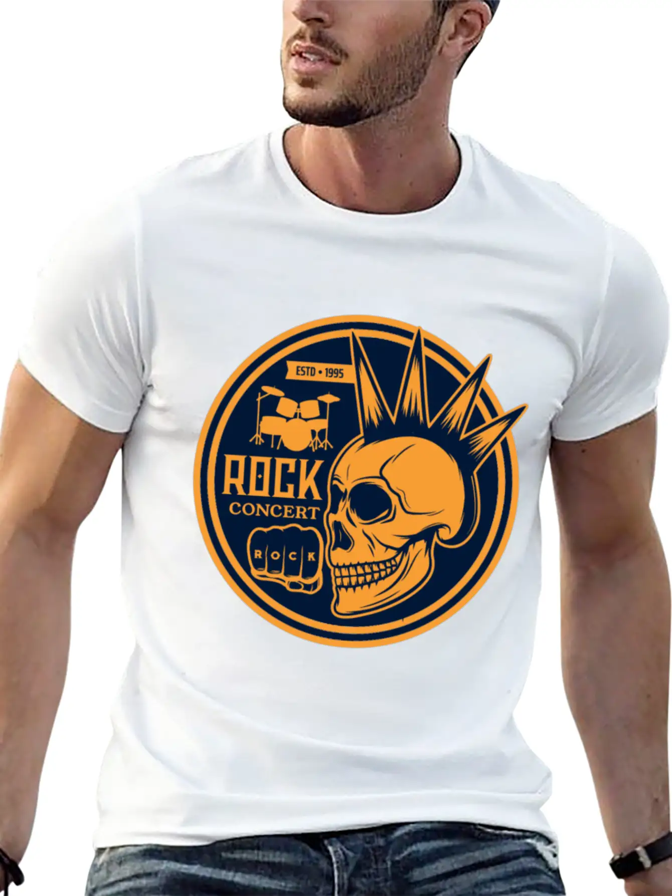 Heavy Rock And Punk Music Stylish Everyday T-Shirt – Unisex Basic Cotton Tee