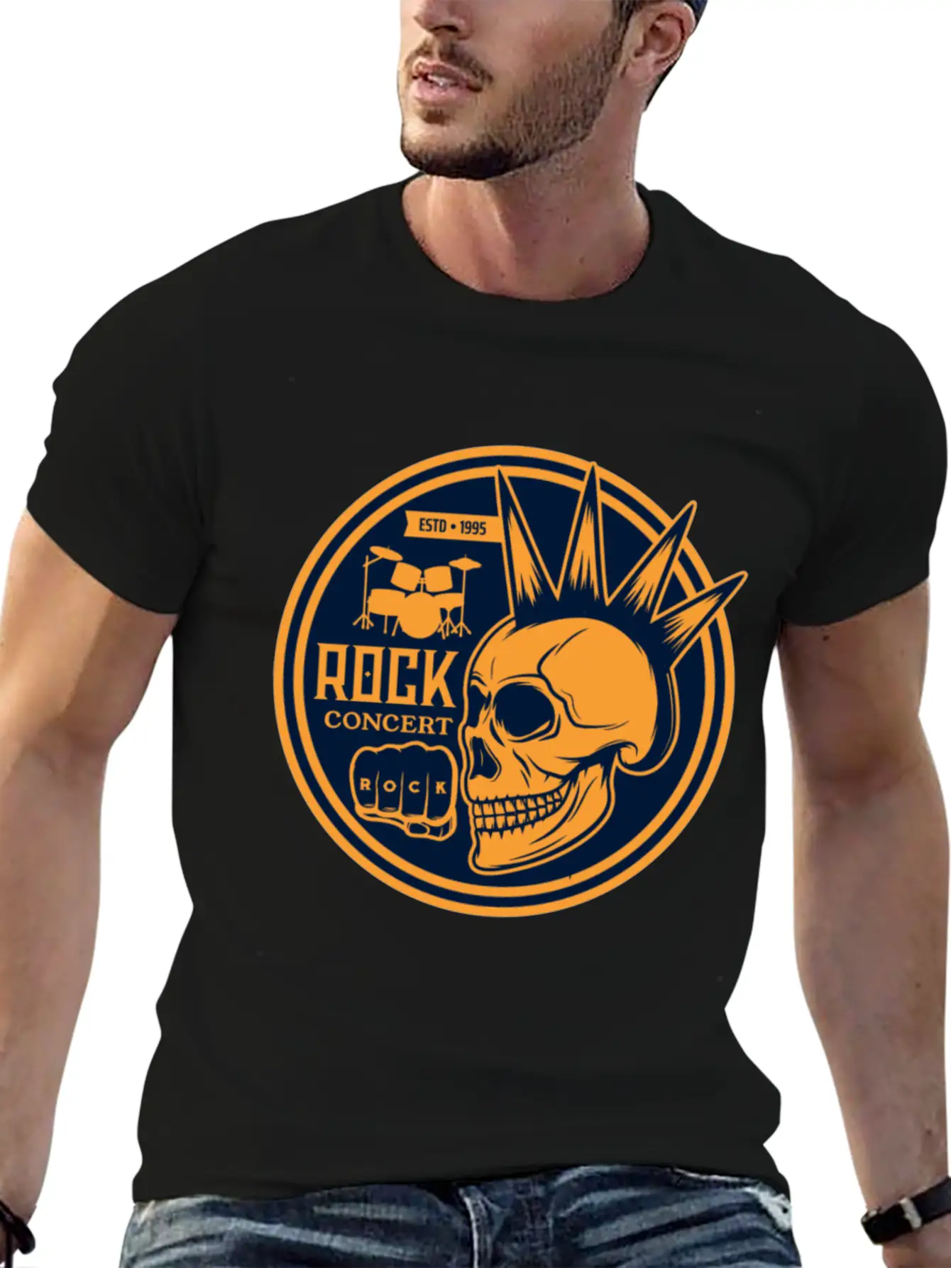 Heavy Rock And Punk Music Stylish Everyday T-Shirt – Unisex Basic Cotton Tee