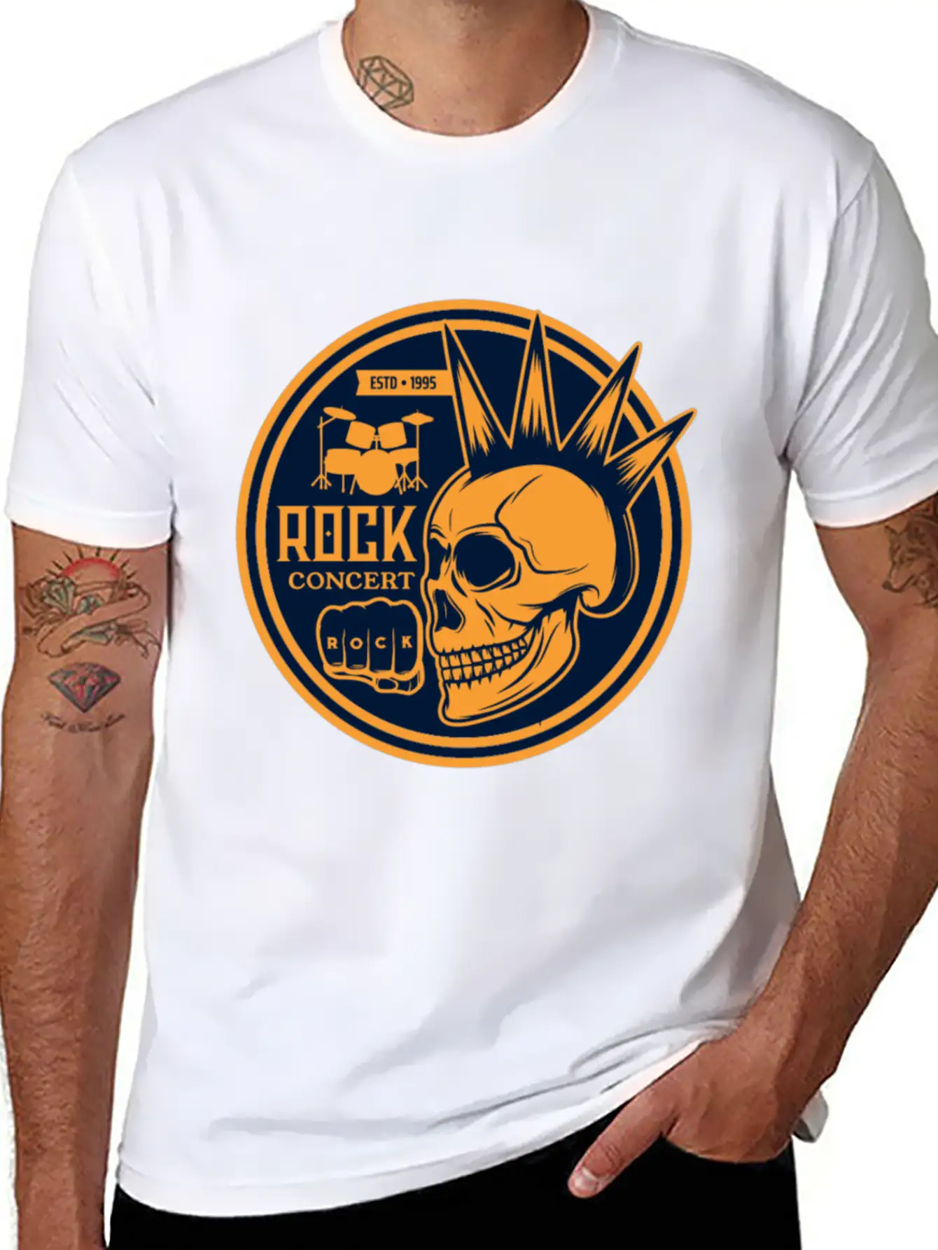 Heavy Rock And Punk Music Stylish Everyday T-Shirt – Unisex Basic Cotton Tee