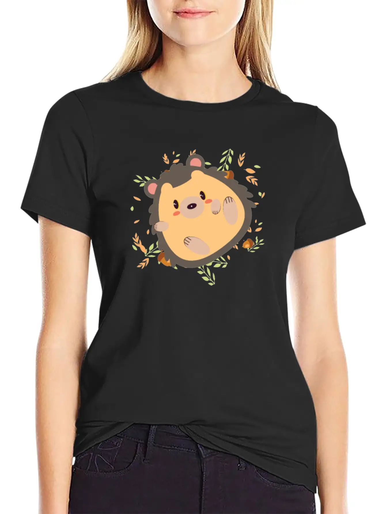 Hedgehog Real Cute Chilling Timeless Short Sleeve Tee – Comfy And Minimalist Design