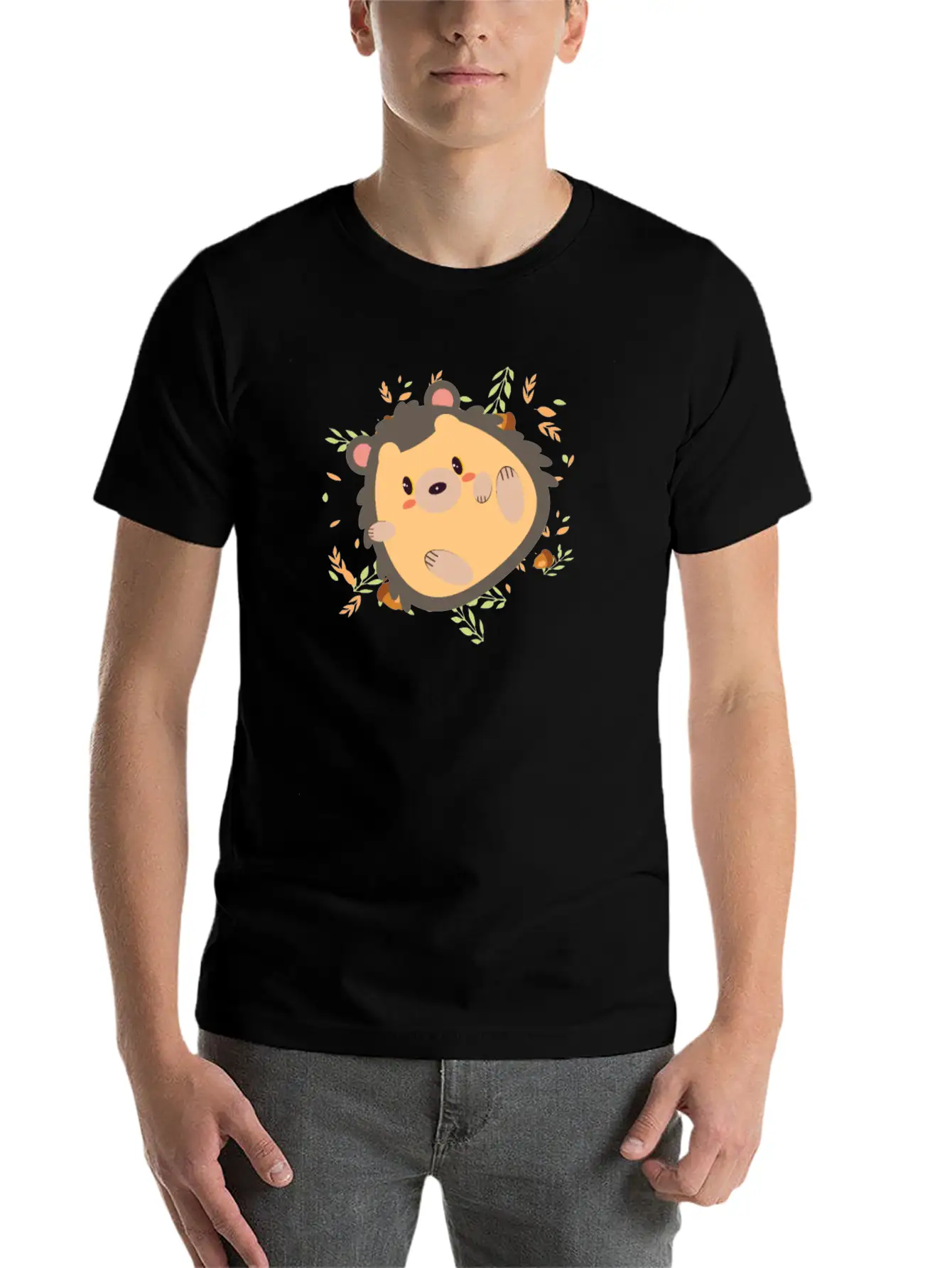 Hedgehog Real Cute Chilling Timeless Short Sleeve Tee – Comfy And Minimalist Design