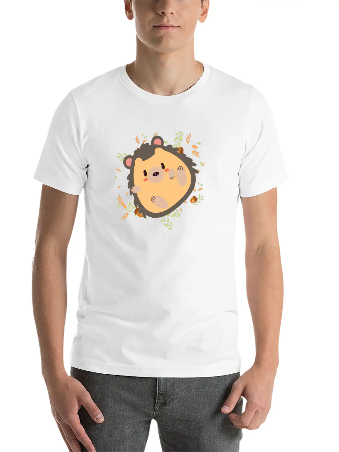 Hedgehog Real Cute Chilling Timeless Short Sleeve Tee – Comfy And Minimalist Design