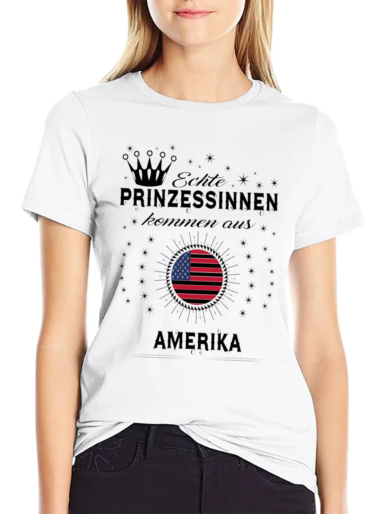 Heimat Prinzessinnen Kommen AMERIKA Stylish Everyday T-Shirt – Unisex Basic Cotton Tee