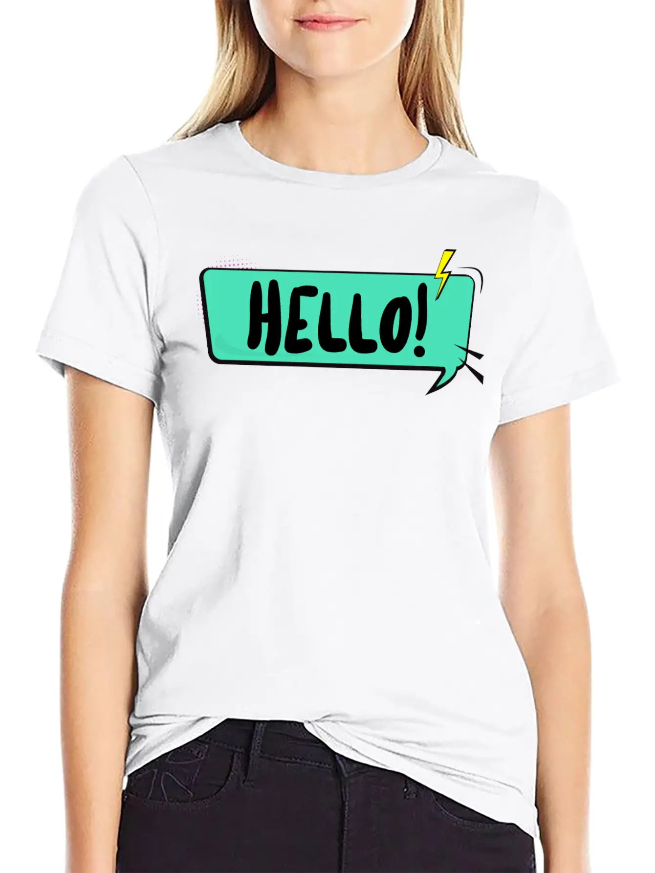 Hello, Funny, Simple And Cool Pop Art Design Comfortable Minimalist Graphic Tee – Summer Style Essential