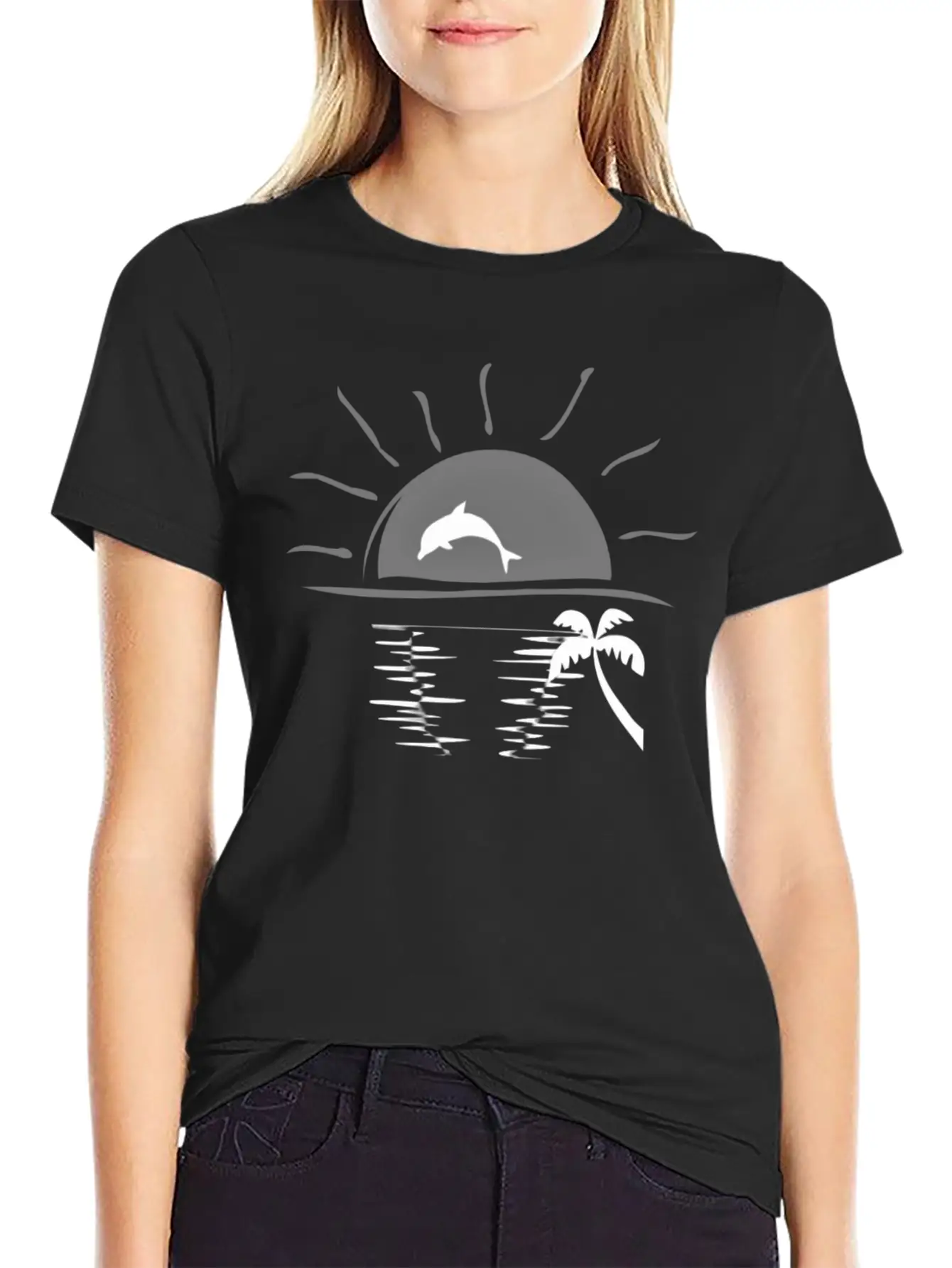 HELLO SUMMER - Summer Is Calling Dolphin. Stylish Everyday T-Shirt – Unisex Basic Cotton Tee