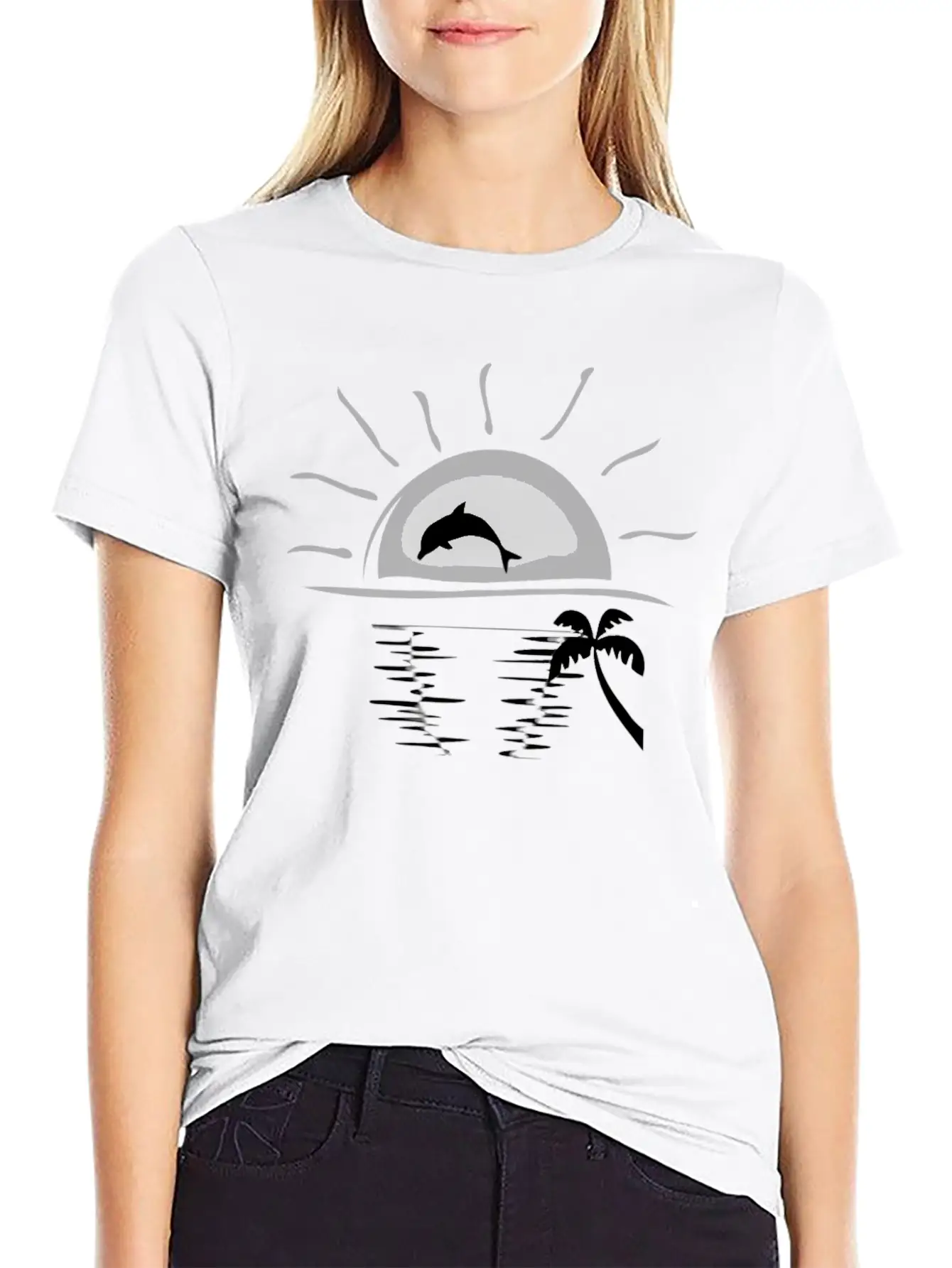 HELLO SUMMER - Summer Is Calling Dolphin. Stylish Everyday T-Shirt – Unisex Basic Cotton Tee