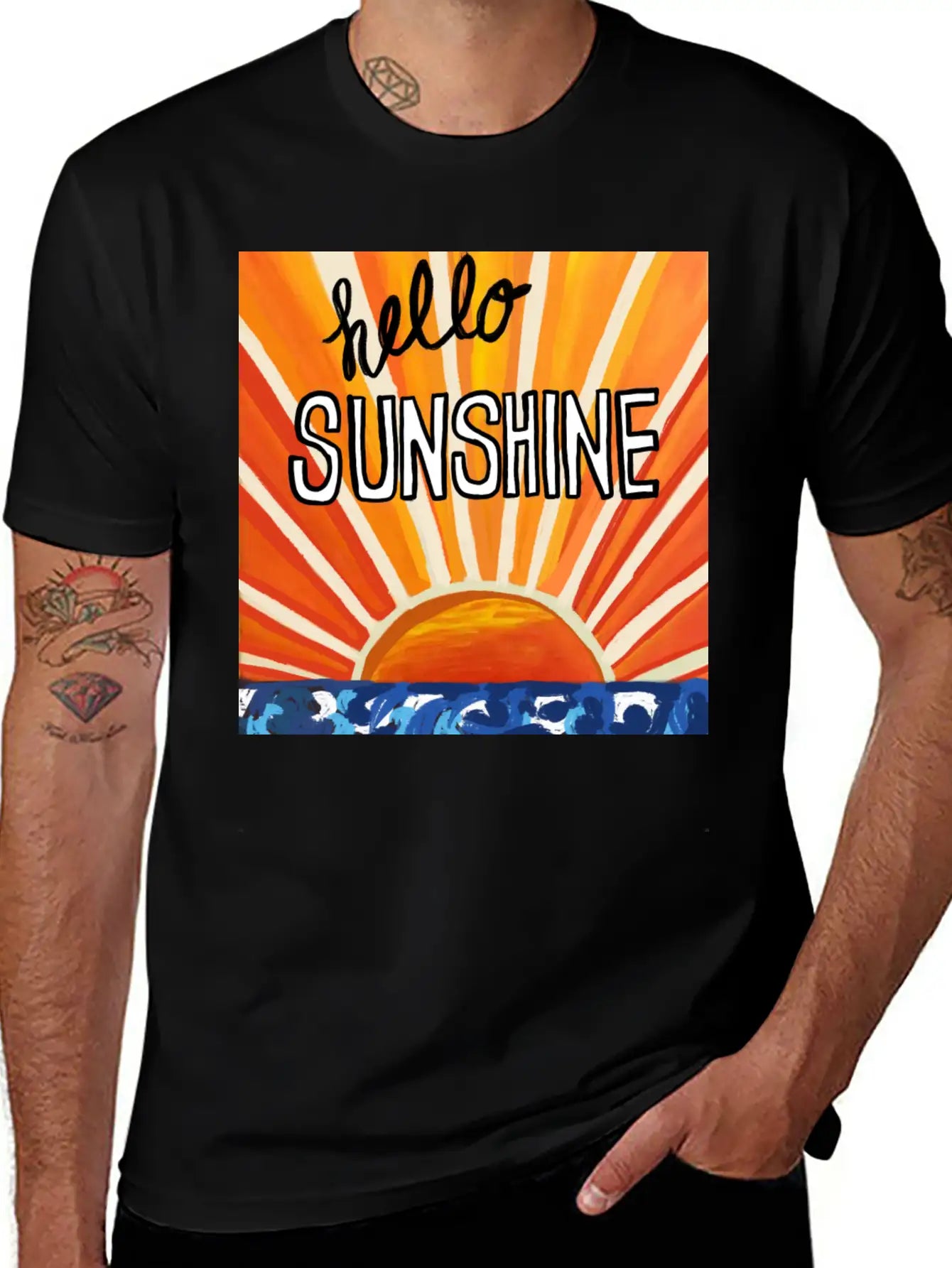 Hello Sunshine Timeless Short Sleeve Tee – Comfy And Minimalist Design