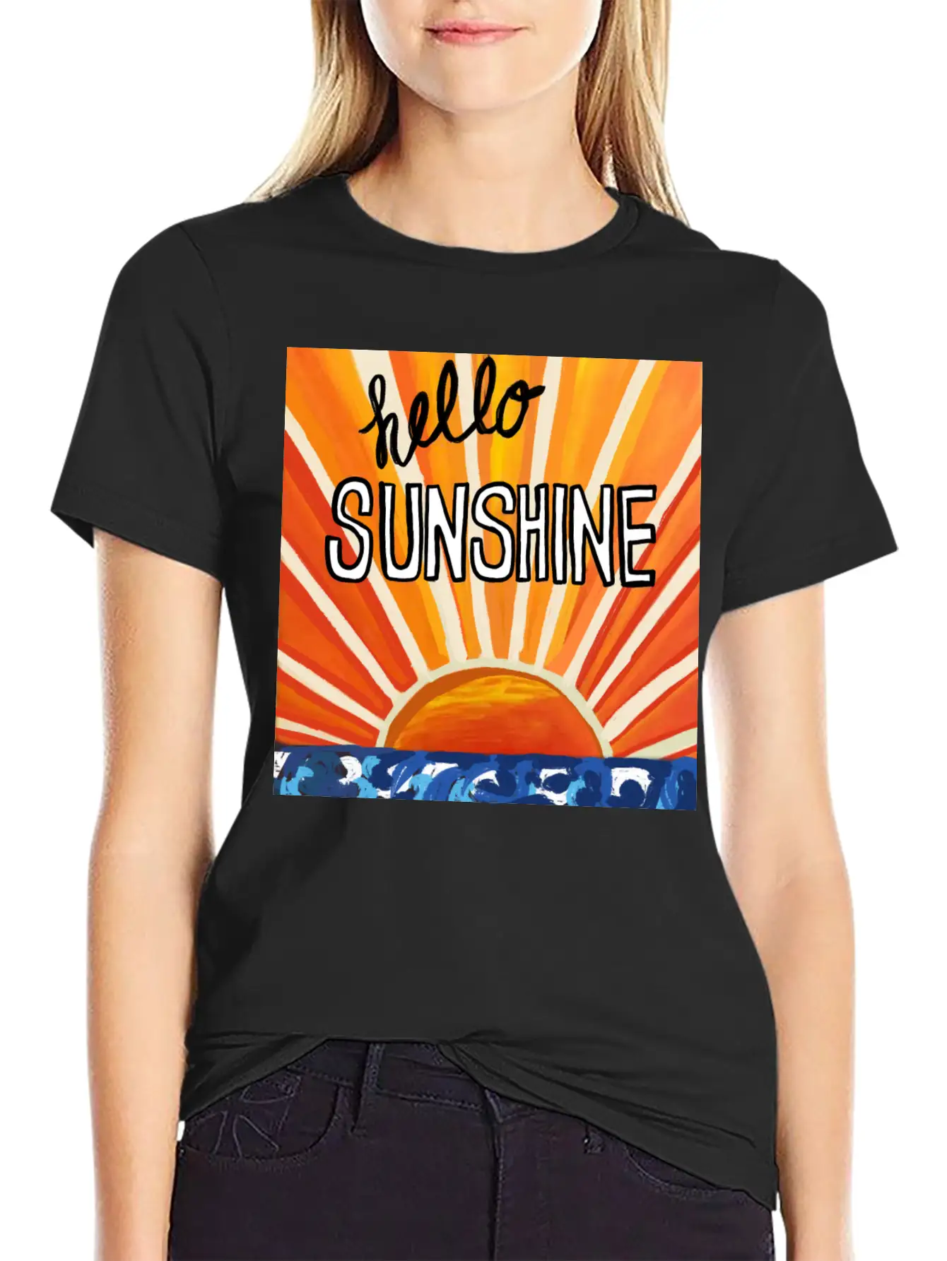 Hello Sunshine Timeless Short Sleeve Tee – Comfy And Minimalist Design