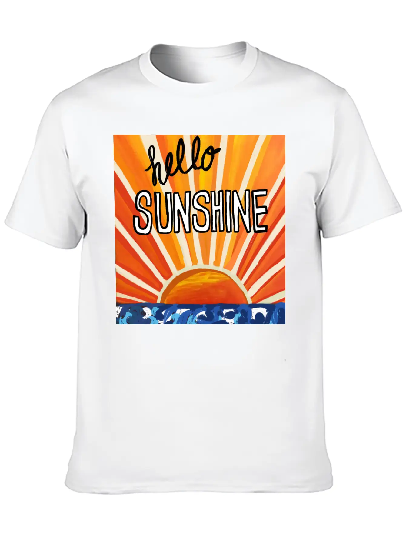 Hello Sunshine Timeless Short Sleeve Tee – Comfy And Minimalist Design