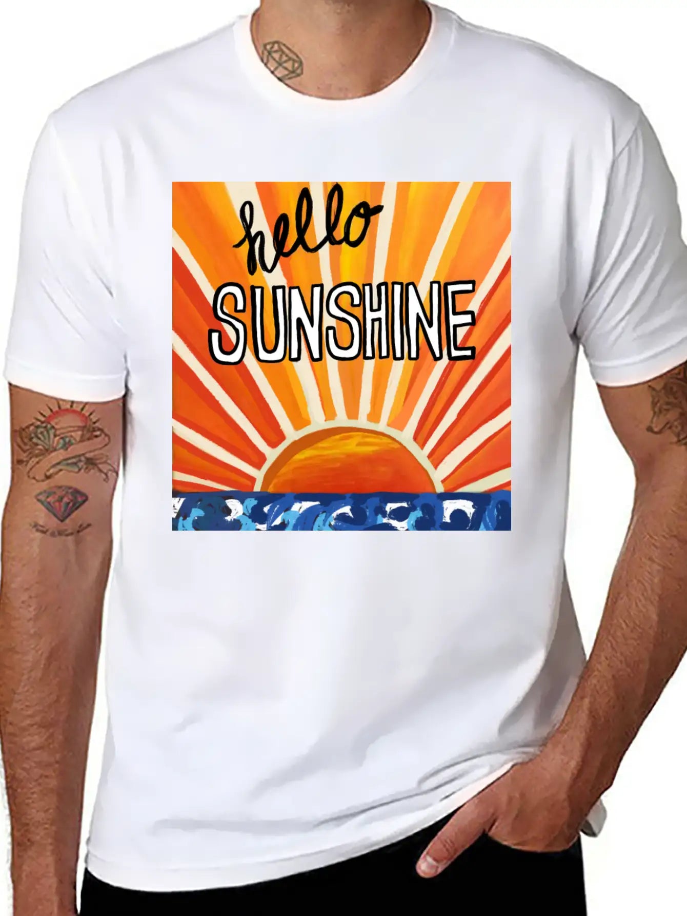 Hello Sunshine Timeless Short Sleeve Tee – Comfy And Minimalist Design