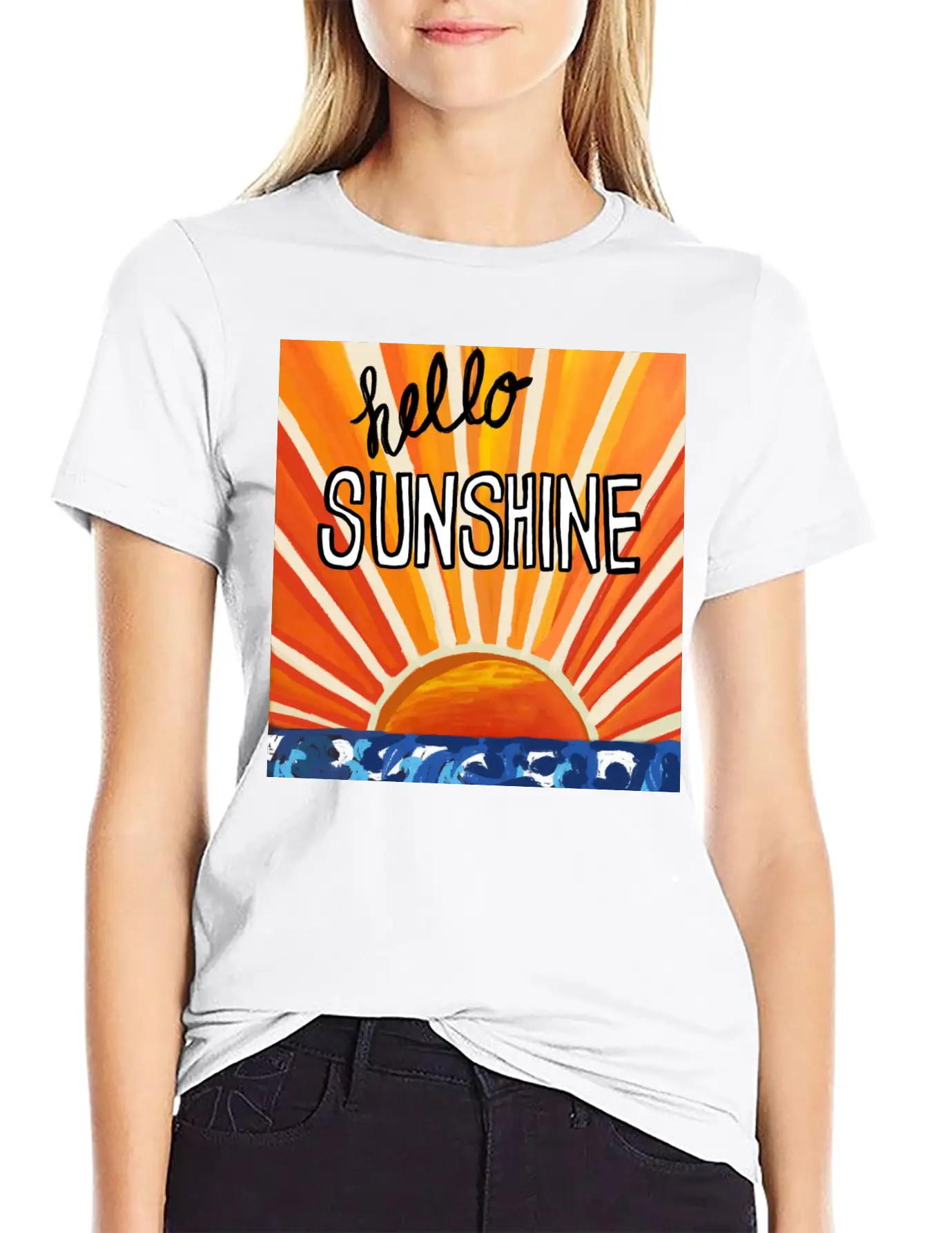 Hello Sunshine Timeless Short Sleeve Tee – Comfy And Minimalist Design