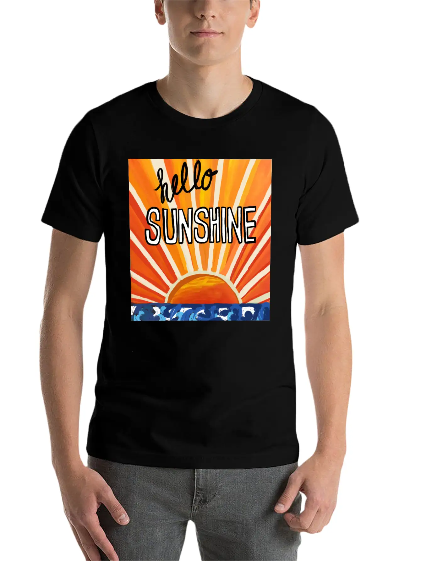 Hello Sunshine Timeless Short Sleeve Tee – Comfy And Minimalist Design